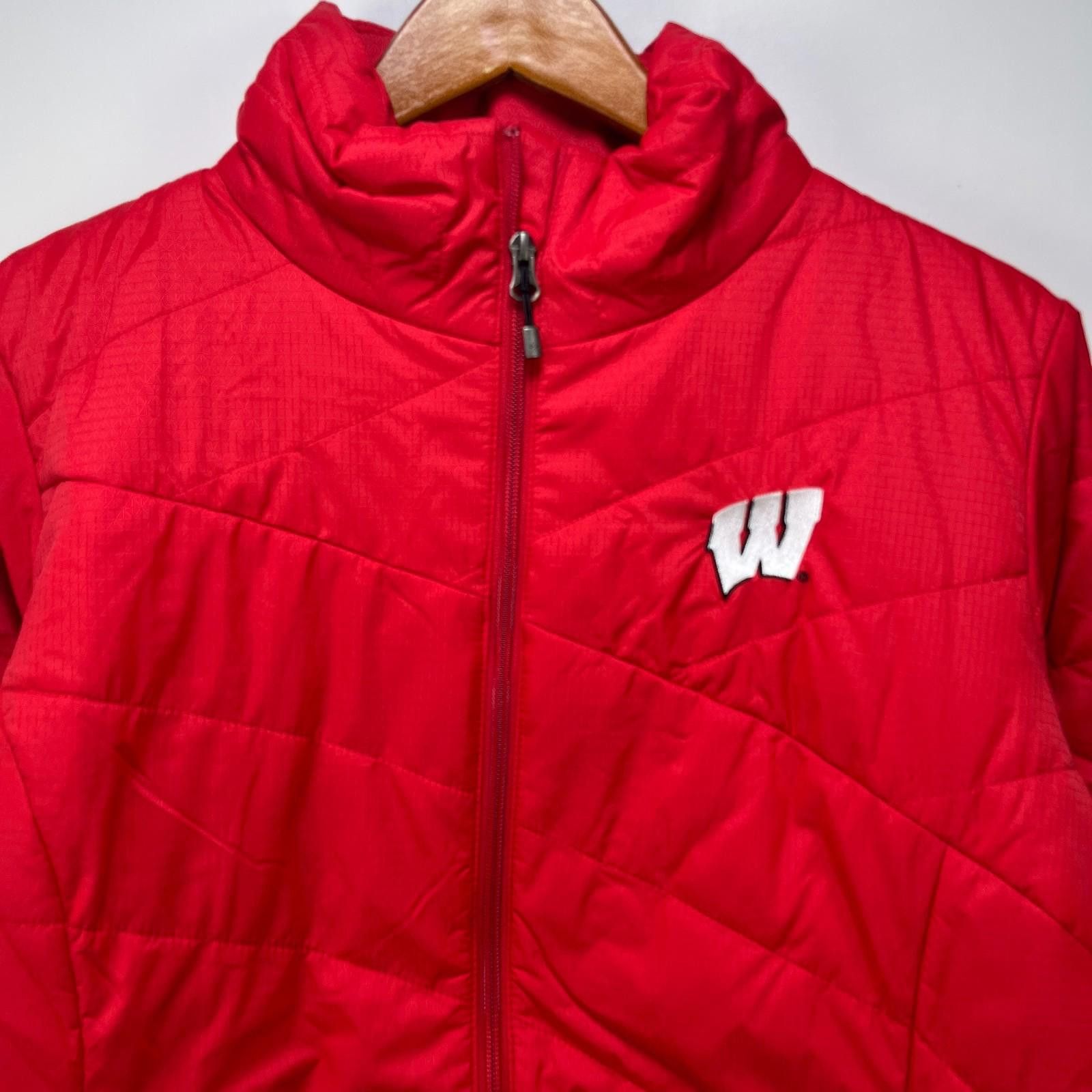 Columbia Vintage Wisconsin Badgers Columbia Jacket Womens Large Size ONE SIZE - 2 Thumbnail