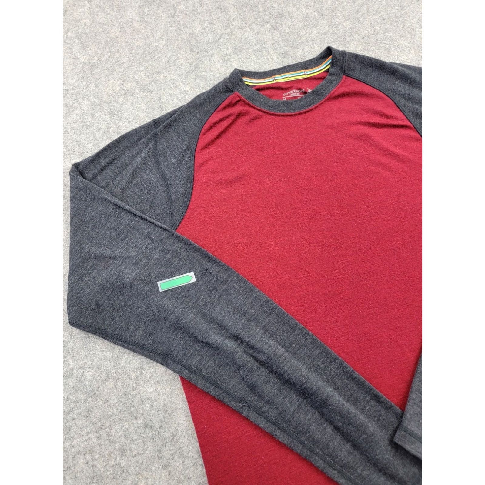 Smartwool VINTAGE Smartwool Shirt Mens Medium Merino 250 Base Layer Crew Red Gray 100% Merino Wool Size US M / EU 48-50 / 2 - 4 Thumbnail