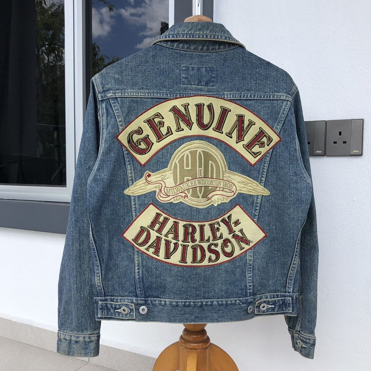 Harley sold Davidson Trucker Jacket Vintage