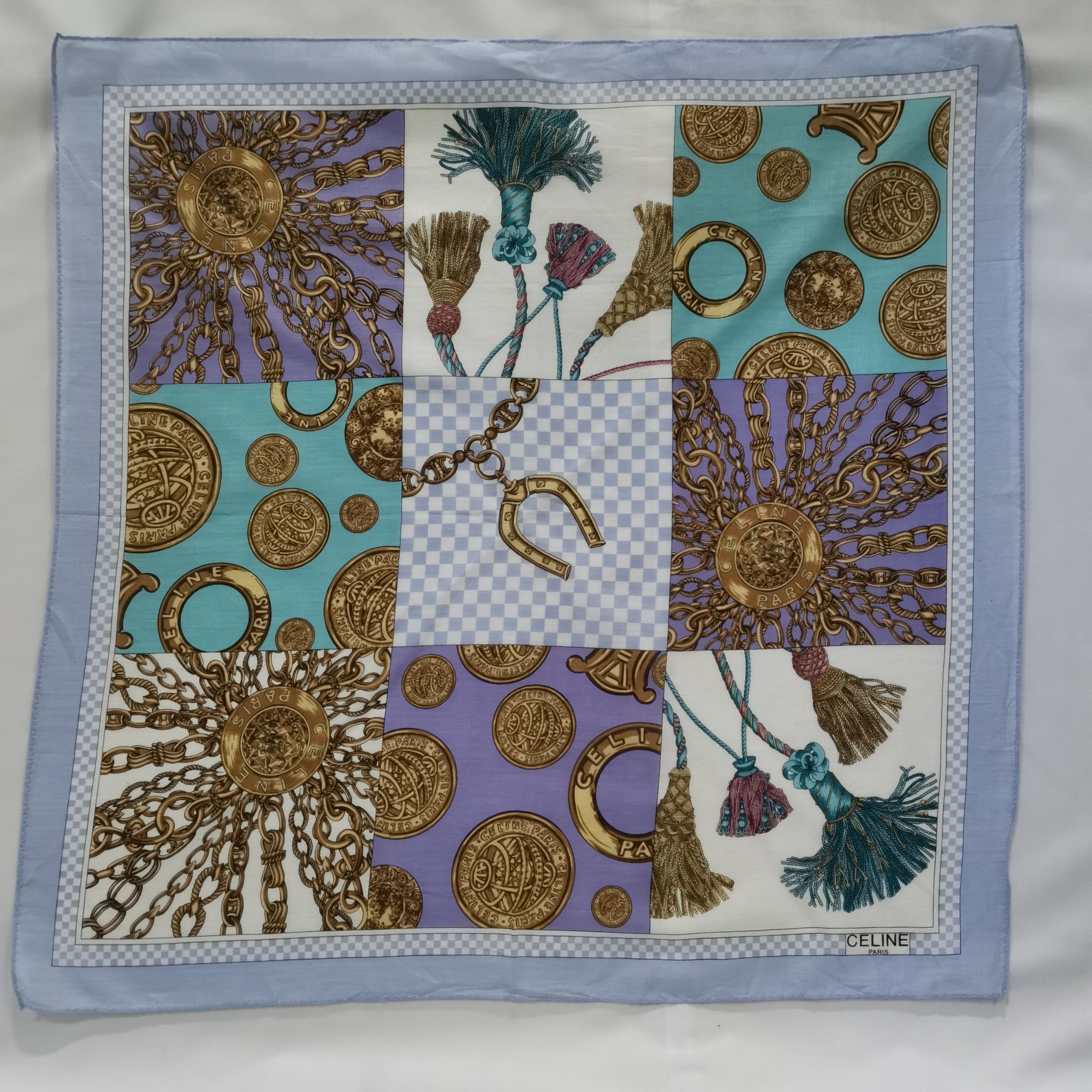 Celine CELINE HANDKERCHIEF/ NECKERCHIEF/ SCARF/ BANDANA Size ONE SIZE - 3 Thumbnail