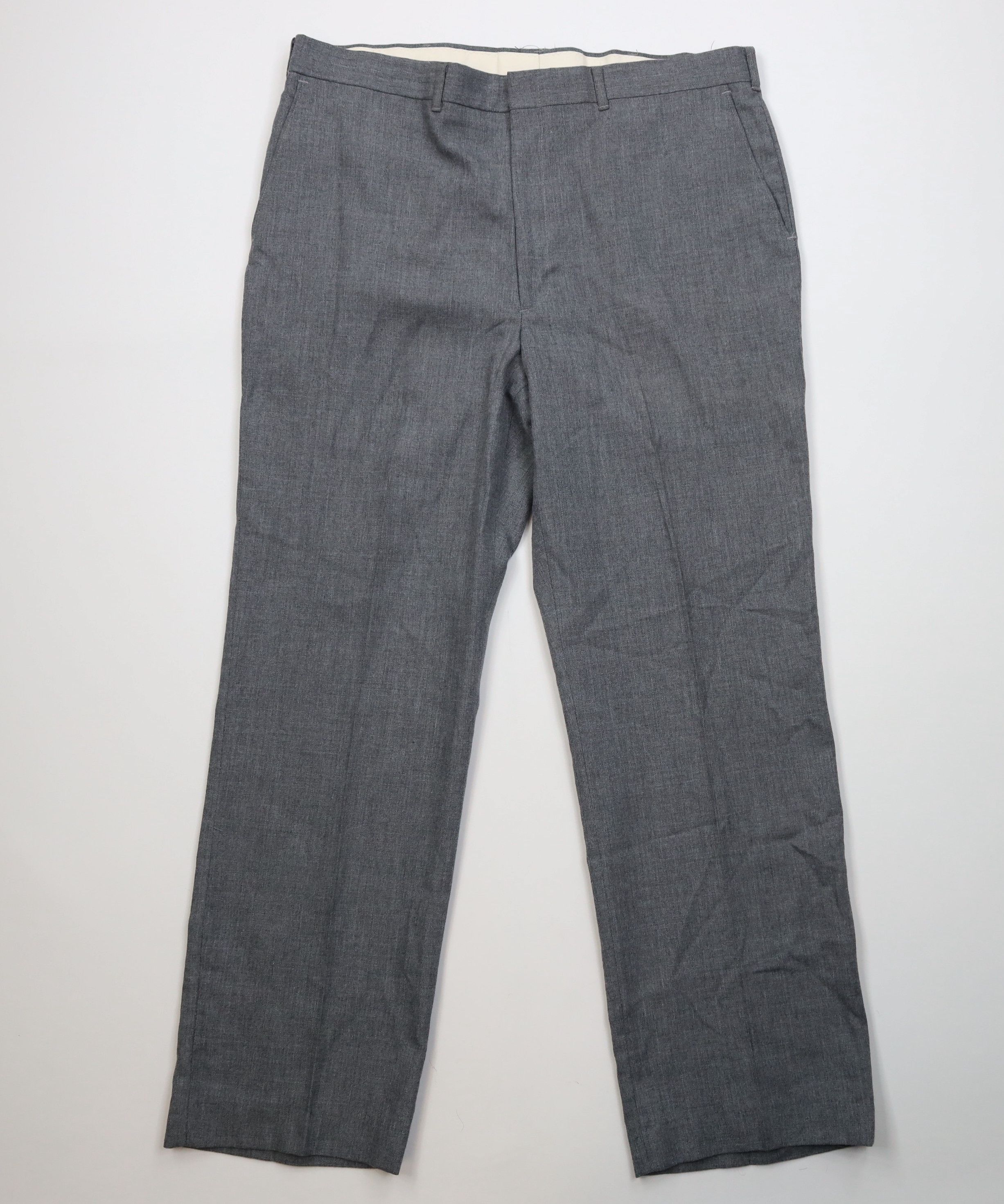 Vintage Vintage 70s Streetwear Gabardine Wide Leg Chino Pants Gray Size US 38 / EU 54 - 1 Thumbnail