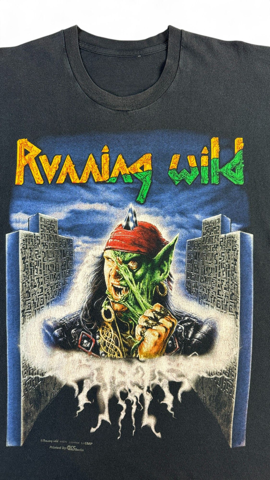 Vintage Rare vintage Running Wild 1996 Masquerade Tee Single Stitch Size US XL / EU 56 / 4 - 4 Thumbnail