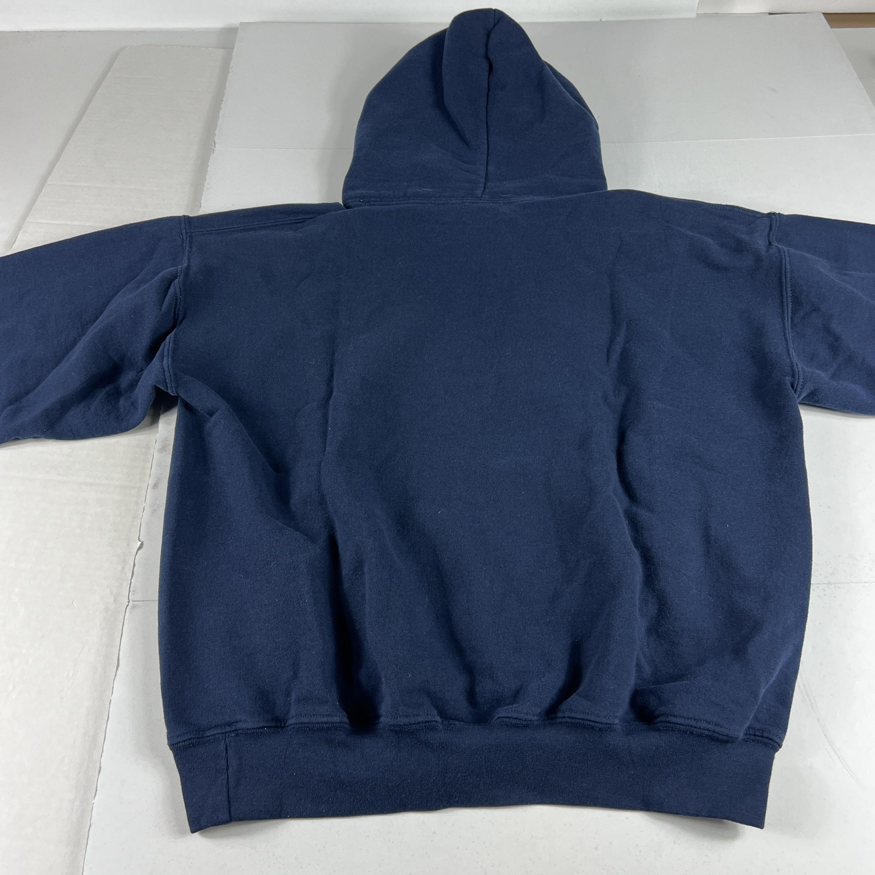Gildan × NCAA × Vintage Y2K Illinois Fighting Illini Sweatshirt Blue Faded Hoodie Size US M / EU 48-50 / 2 - 12 Thumbnail
