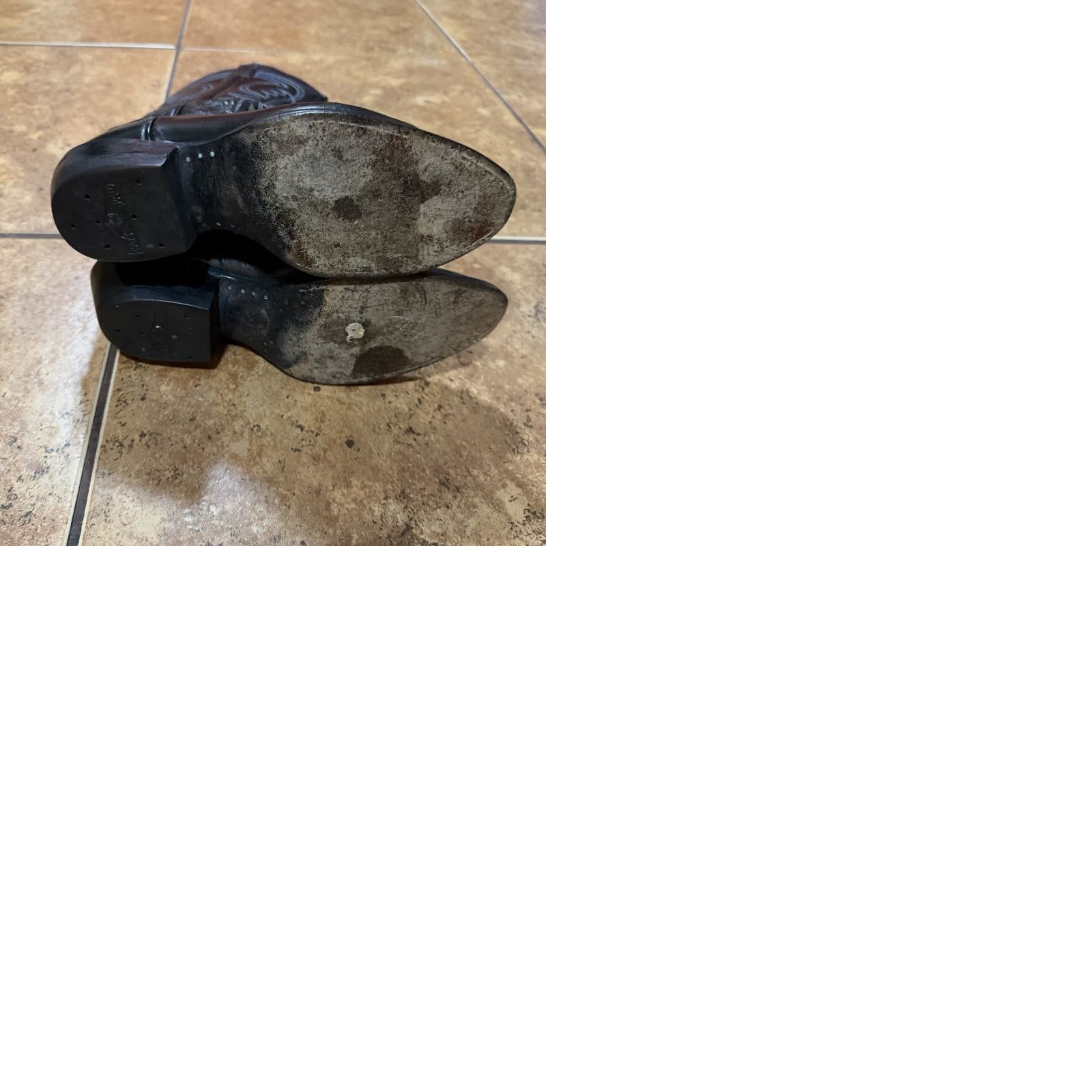 Tony Lama VINTAGE Tony Lama Boots Mens Size 8 D Style 6238 Black Leather Cowboy Boot Mens Shoes Boots Black Leather Western Cowboy 80s 90s Size US 8 / EU 41 - 9 Thumbnail