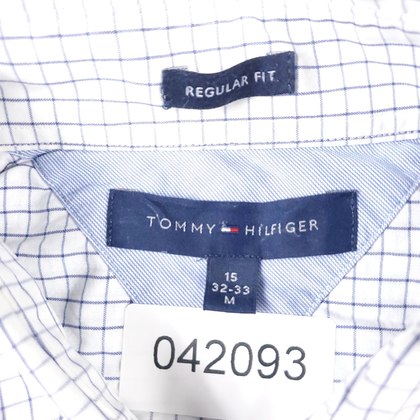 Tommy Hilfiger Tommy Hilfiger Mens Medium Long Sleeve Button-Up Shirt Blue Check Casual Modern Size US M / EU 48-50 / 2 - 8 Thumbnail