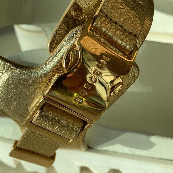 Buscemi BUSCEMI gold buckled platform sandals Size US 8 / EU 41 - 6 Thumbnail
