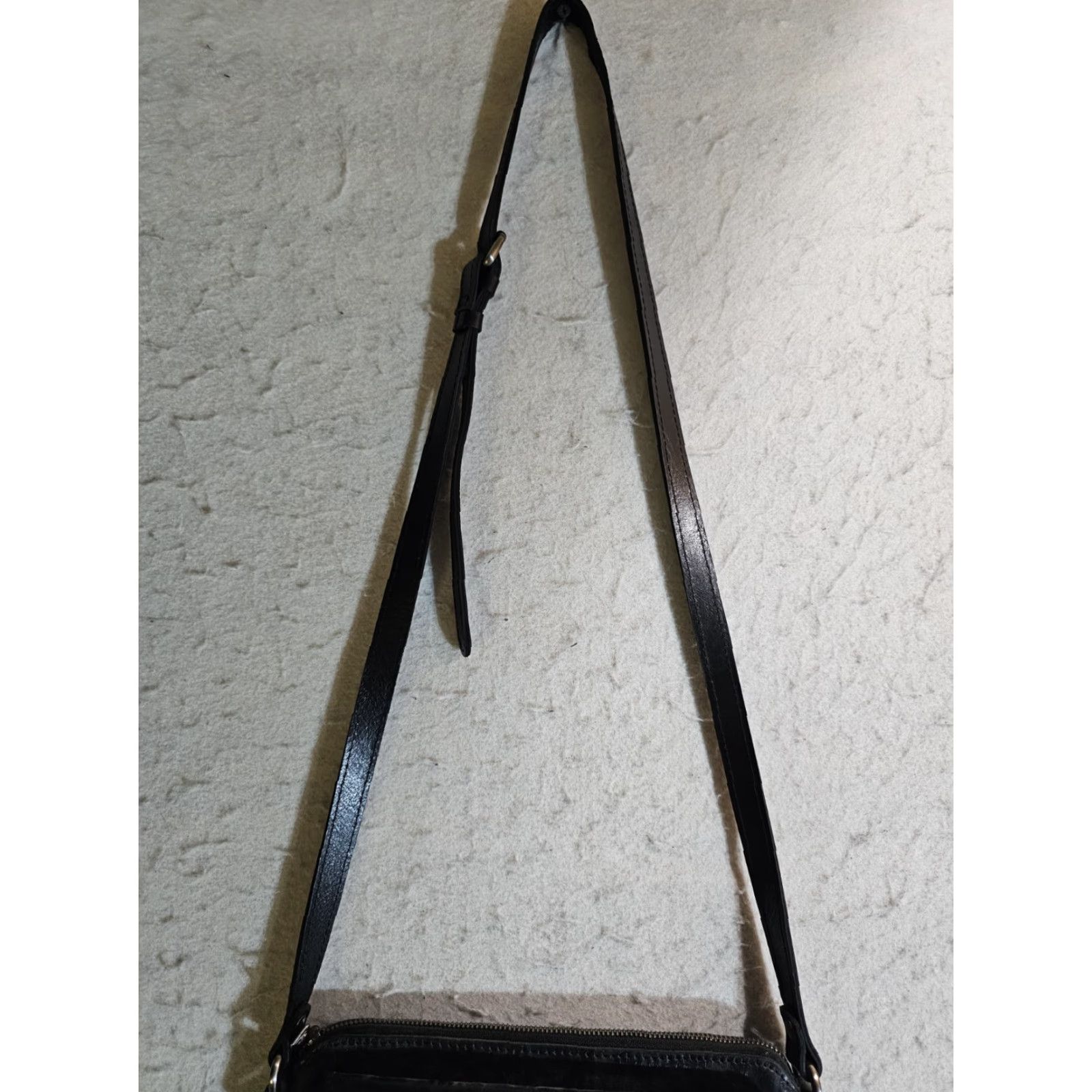 Patricia Nash Patricia Nash Avellino Crossbody Handbag Black Embossed Leather Floral Design Size ONE SIZE - 7 Thumbnail