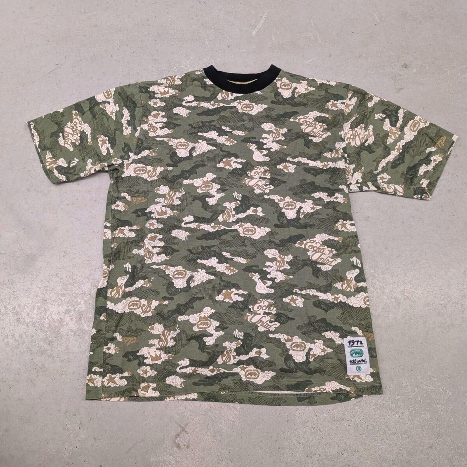 Ecko Unltd. Y2K Ecko Unltd Money Clouds All Over Camo Print T-shirt Size US L / EU 52-54 / 3 - 1 Thumbnail