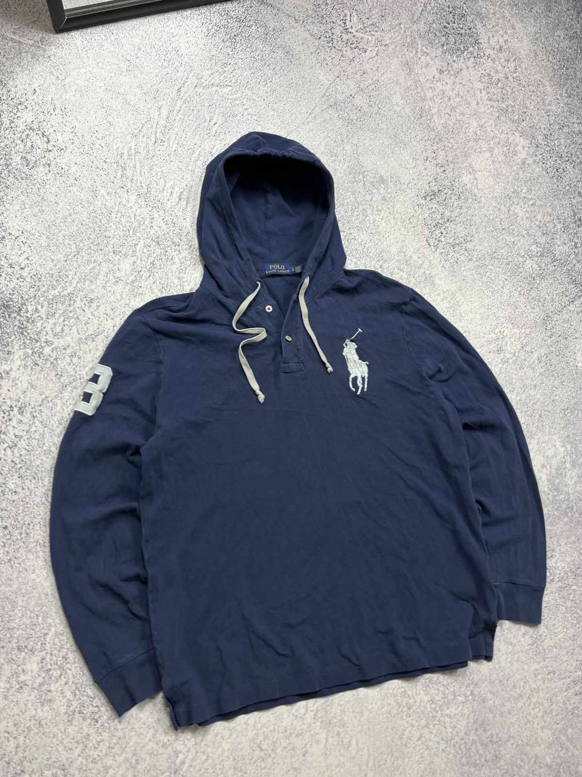 Polo Ralph Lauren × Vintage Vintage Y2K Polo Ralph Lauren #3 Embroidered Logo Hoodie Size US L / EU 52-54 / 3 - 4 Thumbnail