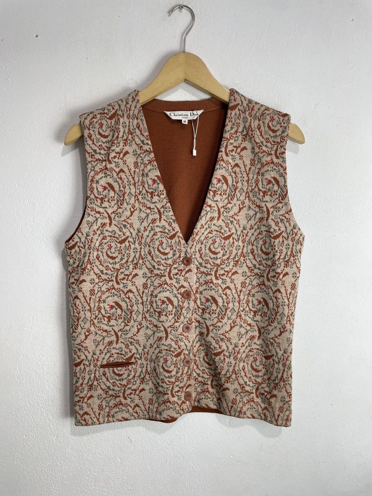 Vintage Christian Dior Vest Jacket Casual Homme