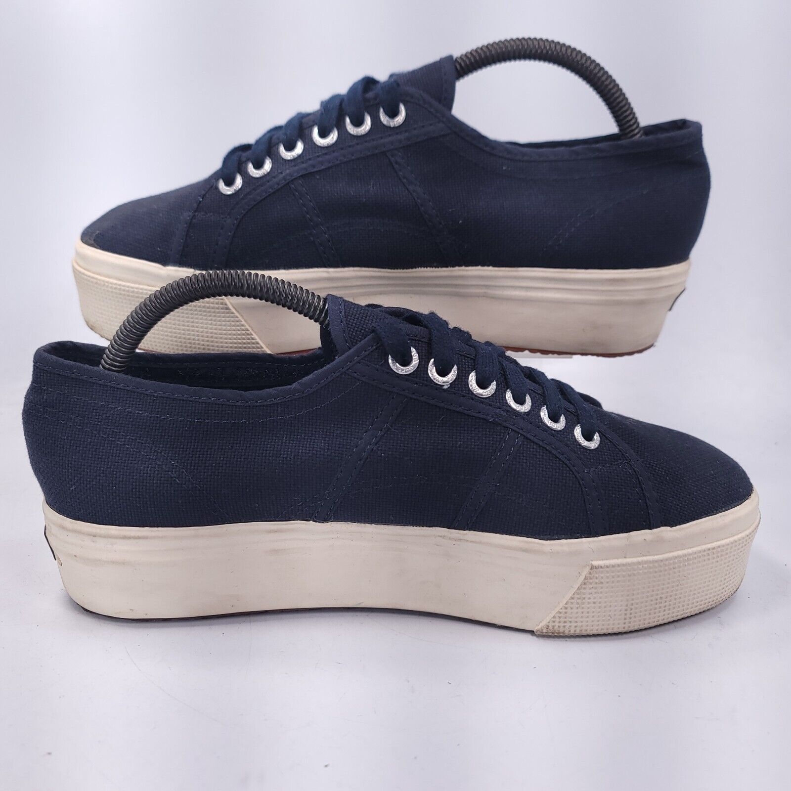 Superga Superga 2790 Platform Shoes Womens Size 9.5 S0001L0 Blue Size US 9.5 / IT 39.5 - 5 Thumbnail