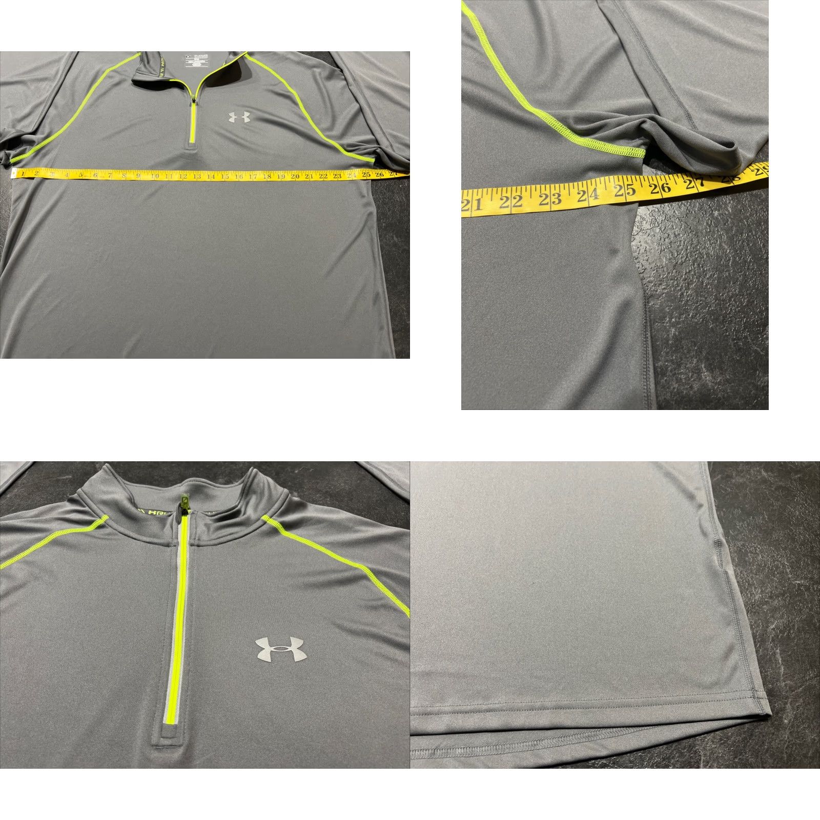 Under Armour Under Armour 1/4 Zip Pullover Mens 2XL Gray Active Casual Fitted Stretch Size US XXL / EU 58 / 5 - 8 Thumbnail