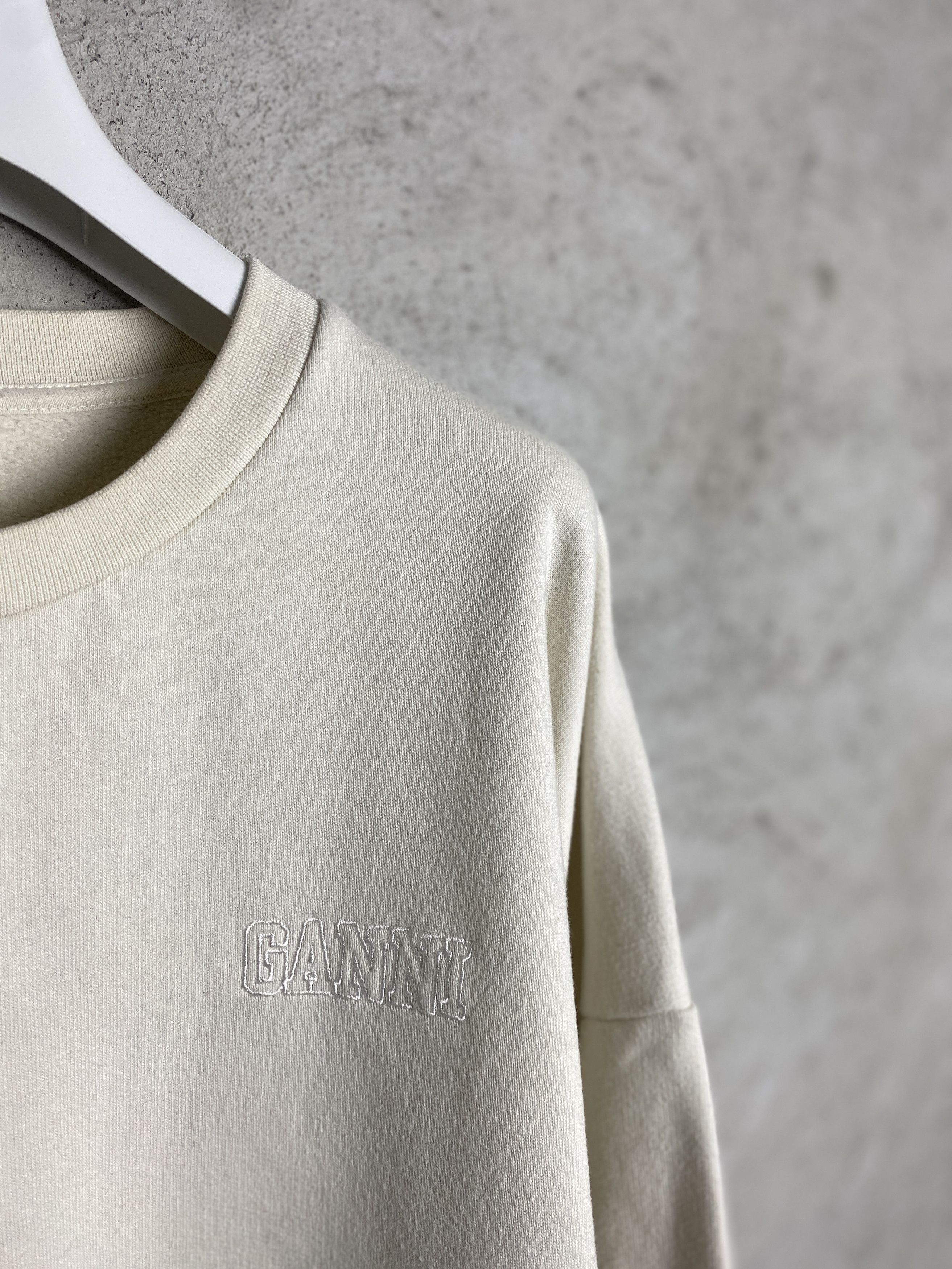 Ganni Ganni small logo crewneck sweatshirt casual tunic Size M / US 6-8 / IT 42-44 - 2 Thumbnail