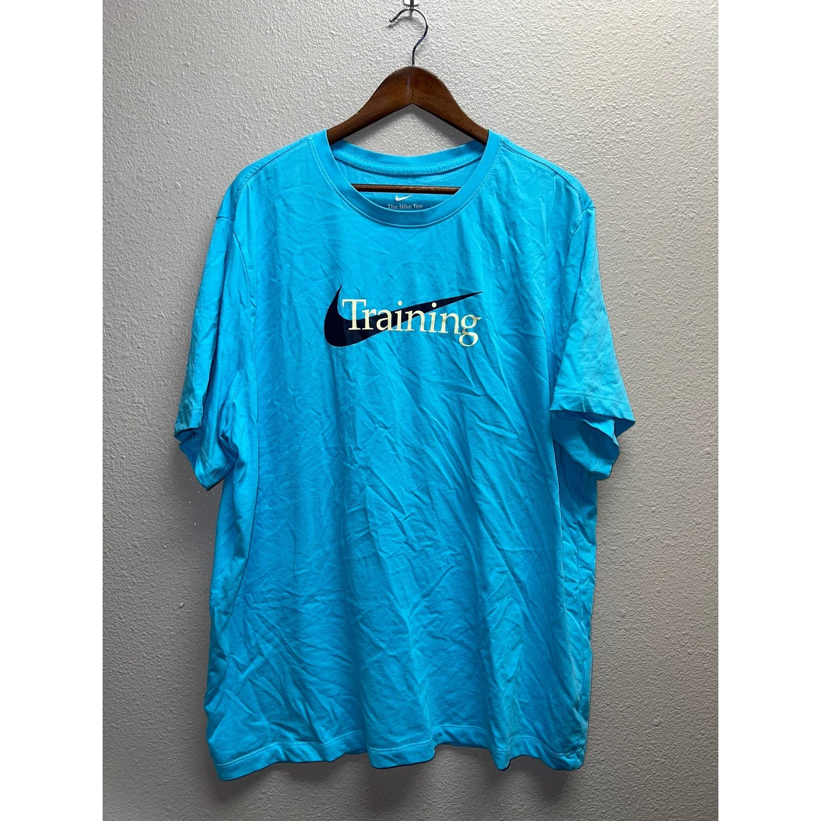 Nike Nike Training Shirt Blue Train Graphic Dri Fit 2XL Tall Size US XXL / EU 58 / 5 - 1 Thumbnail