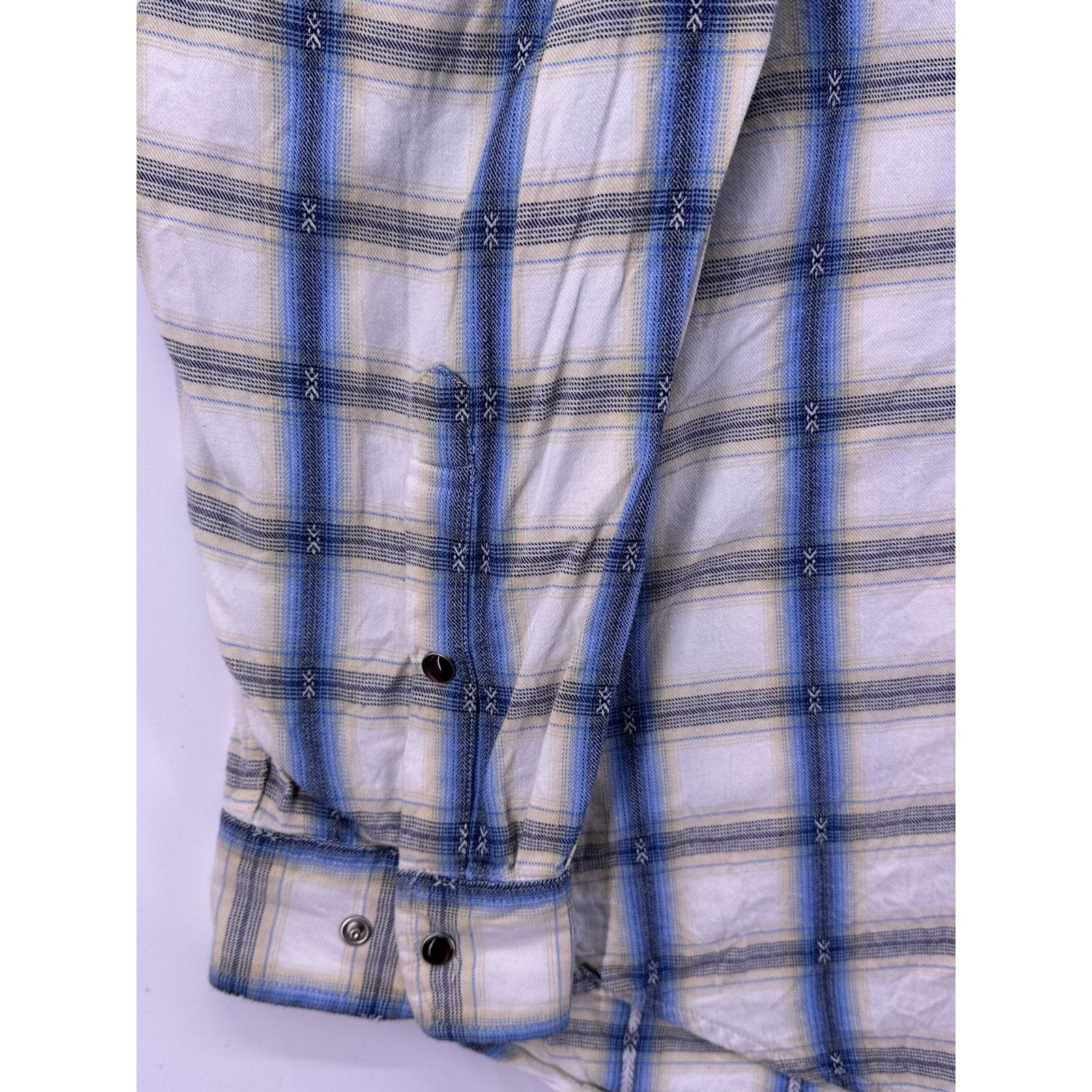 Orvis Orvis Western Shirt Blue/White Button Down Shirt Size XL Size US XL / EU 56 / 4 - 3 Thumbnail