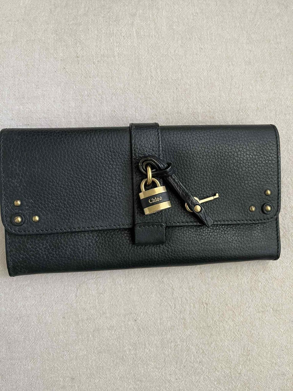 Chloe Chloe Paddington Leather Studded Lock Key Bifold Wallet Size ONE SIZE - 6 Thumbnail