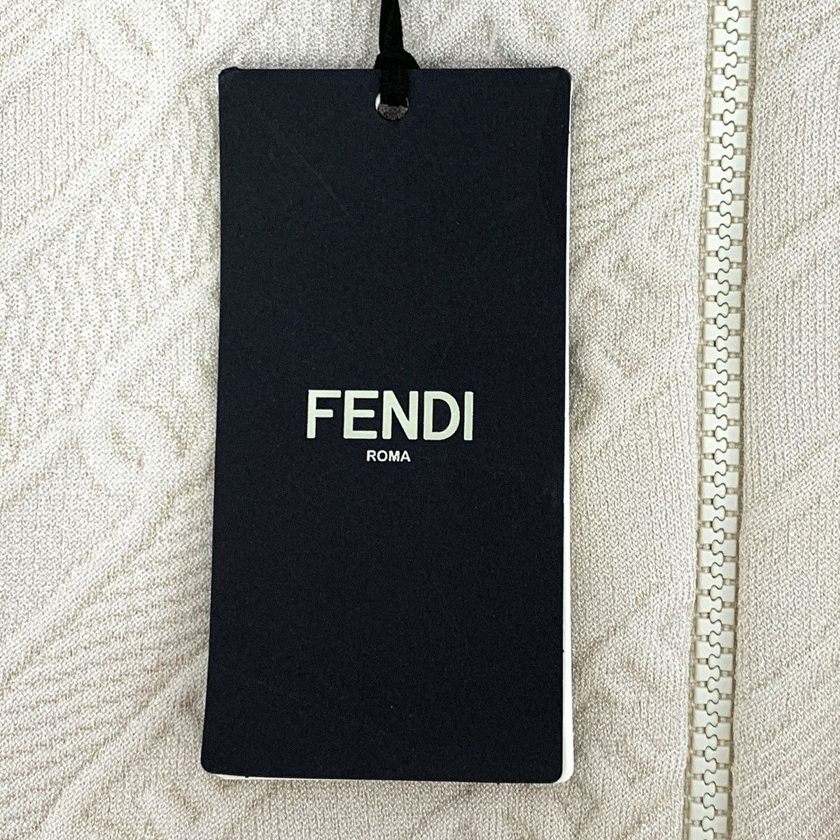Fendi Fendi Beige Stand Collar Zipper Knit Dress K26WX Size S / US 4 / IT 40 - 7 Thumbnail