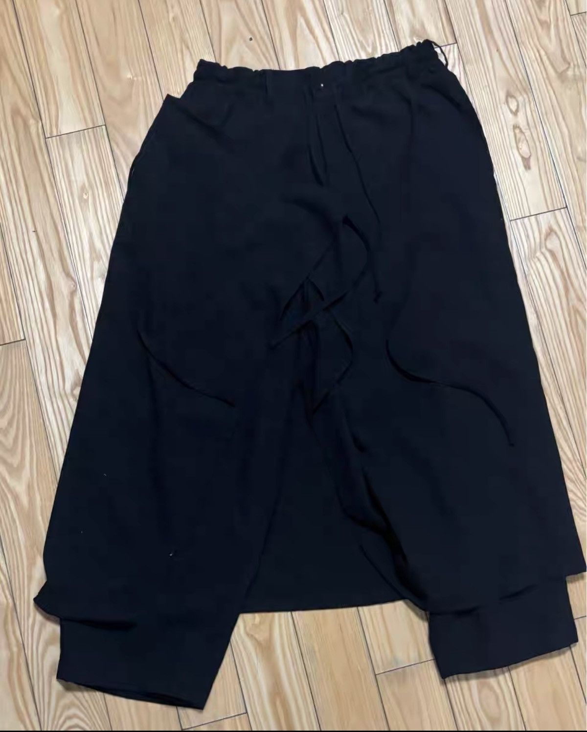 Yohji Yamamoto Yohji Yamamoto Asymmetrical Split Wrap Skirt Pants Size US 34 / EU 50 - 3 Thumbnail