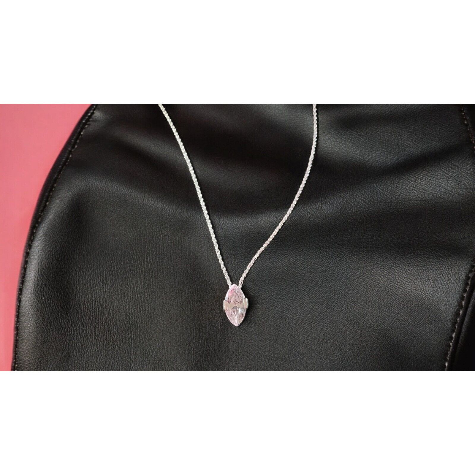 Vintage Avon Luminosity Ultra Marquise Cut CZ Necklace Vintage 2003 Size ONE SIZE - 8 Thumbnail