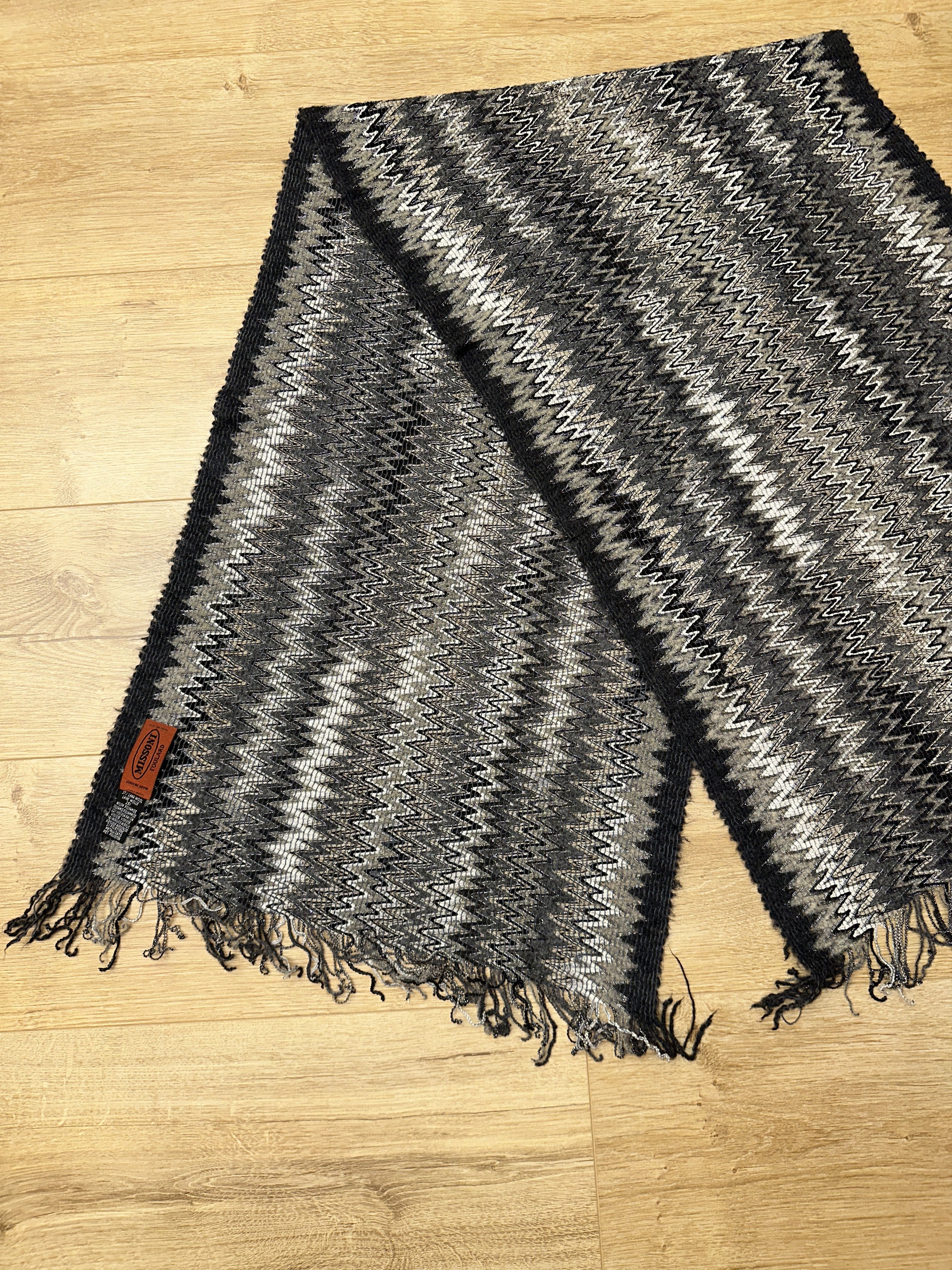Missoni Missoni Foulard Waves Zigzag Scarf Wool Blend 150x42 Cm Size ONE SIZE - 5 Thumbnail