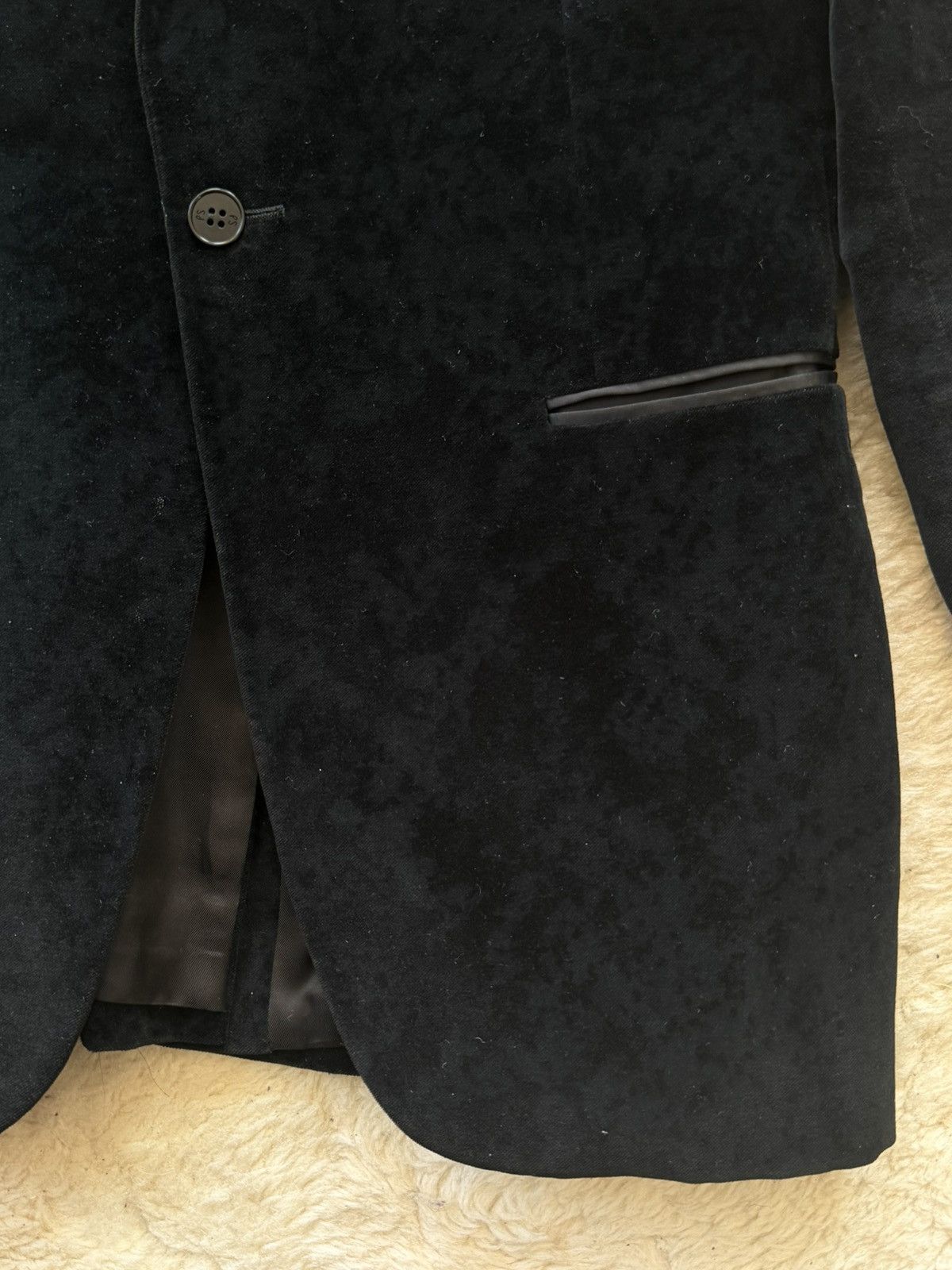 Paul Smith Black Velvet Blazer Size 48S - 2 Thumbnail