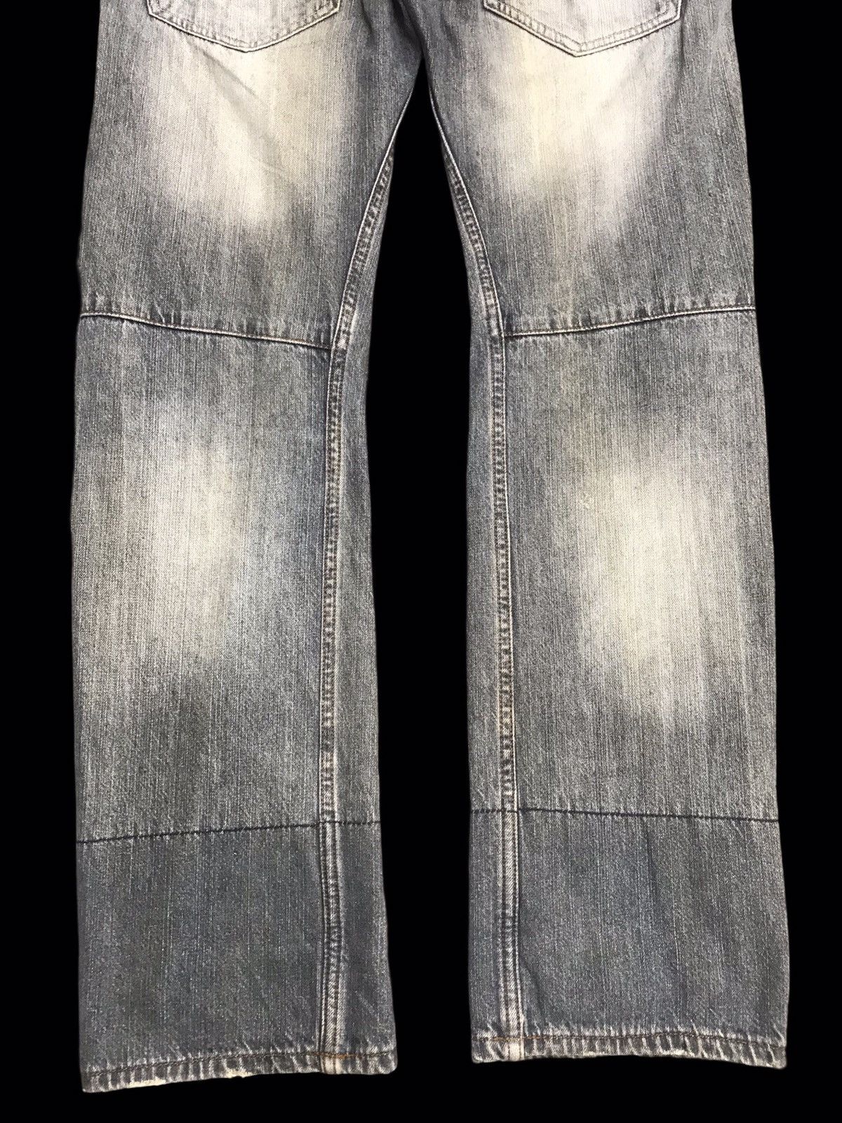 Japanese Brand 💥DOUBLE WAIST💥Dominate Handcrft Distressed Dirty Denim F81 Size US 32 / EU 48 - 13 Thumbnail