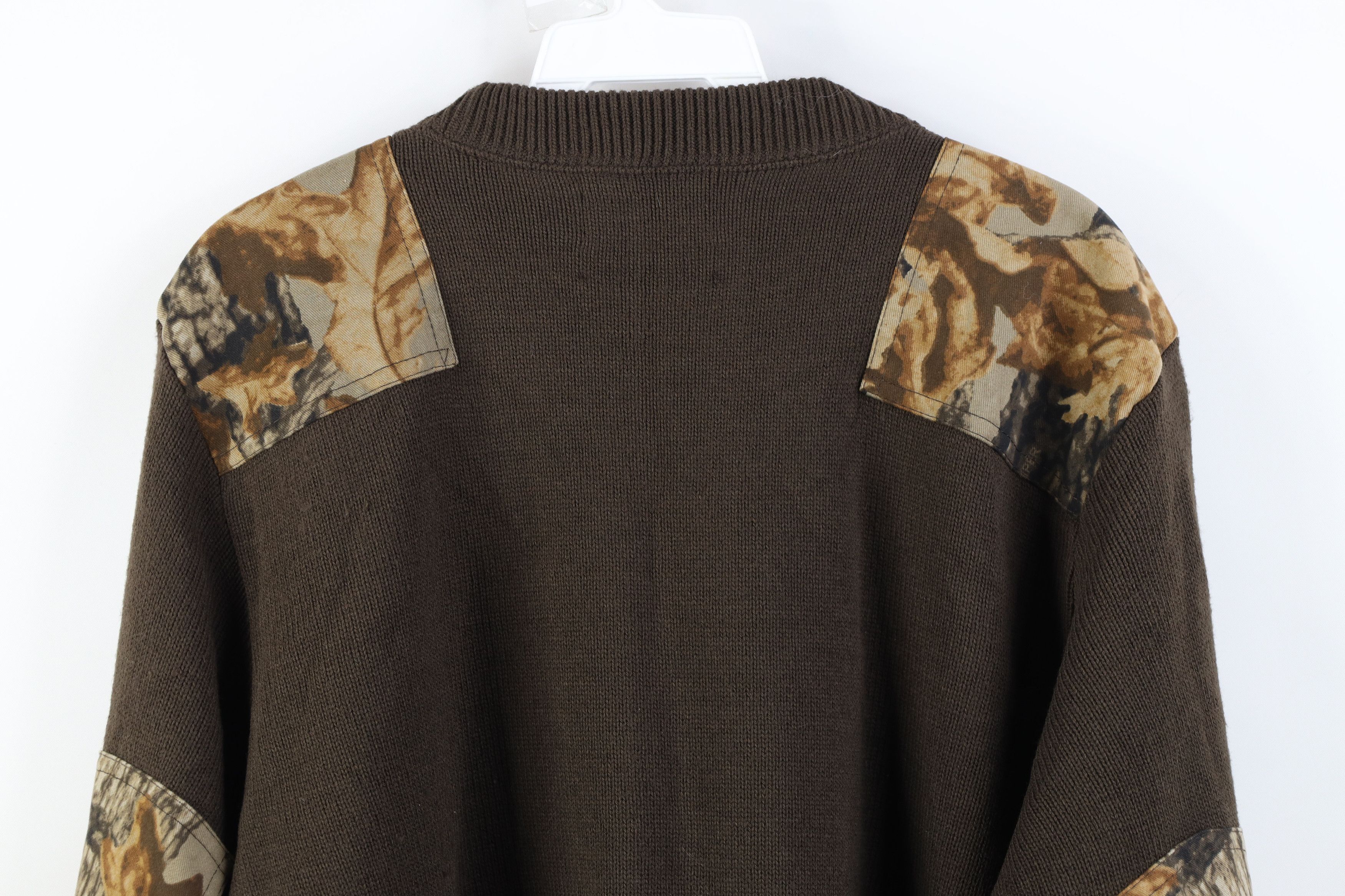 Vintage Vintage 90s Streetwear Elbow Patch Commando Knit Sweater Size US L / EU 52-54 / 3 - 12 Thumbnail