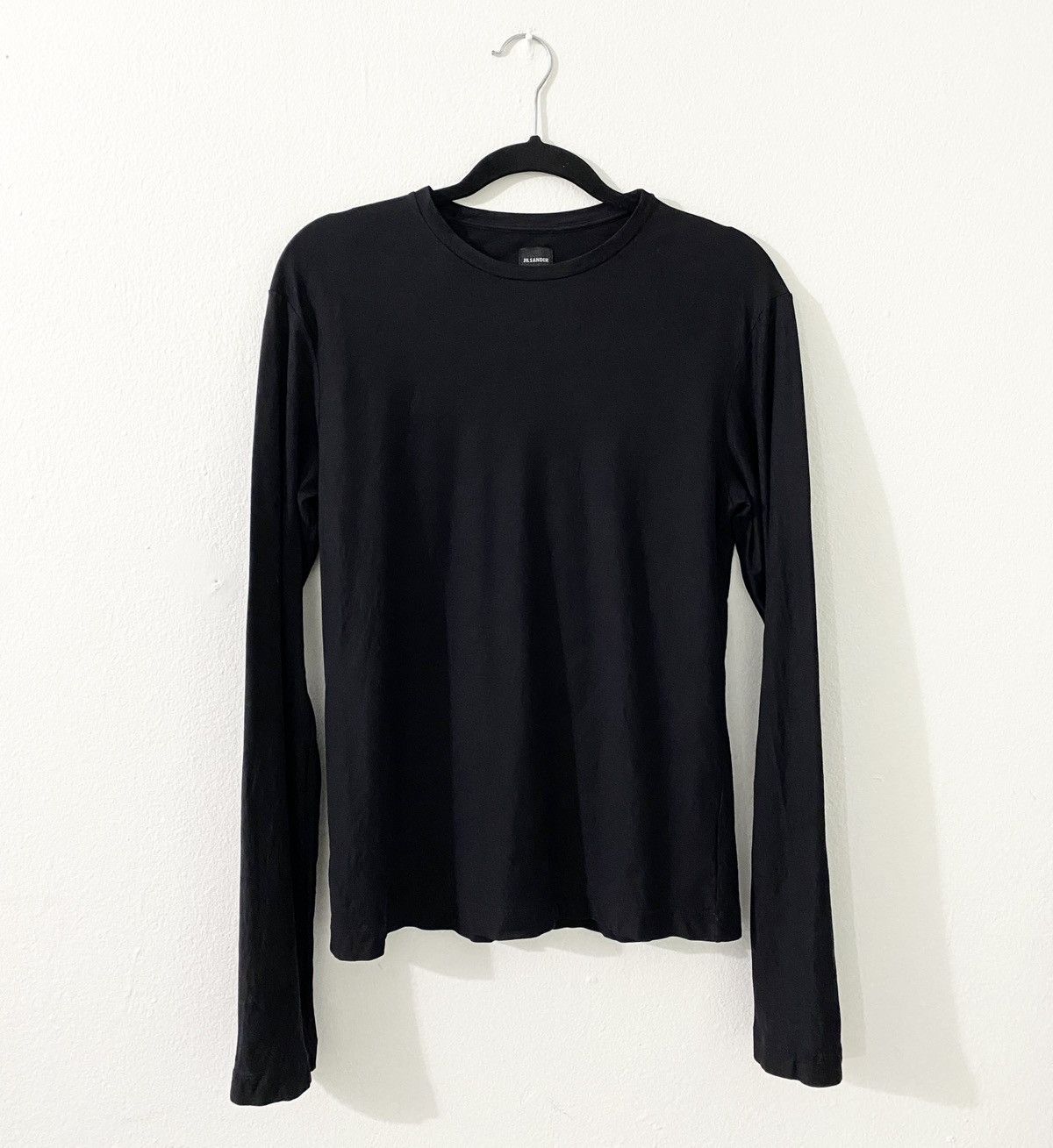 Jil Sander Jil Sander by Raf Simons Basic Black Slim Longsleeve Shirt Size US M / EU 48-50 / 2 - 1 Thumbnail