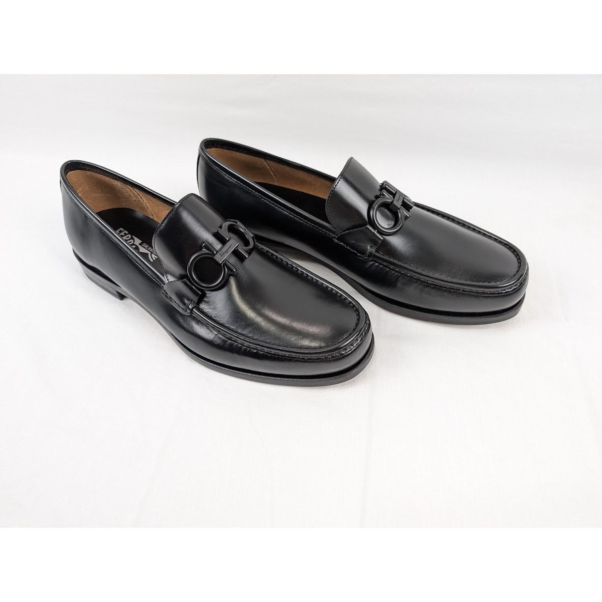 Salvatore Ferragamo o1rshd1 Rolo 10 Loafers in Nero Size US 11.5 / EU 44-45 - 14 Thumbnail