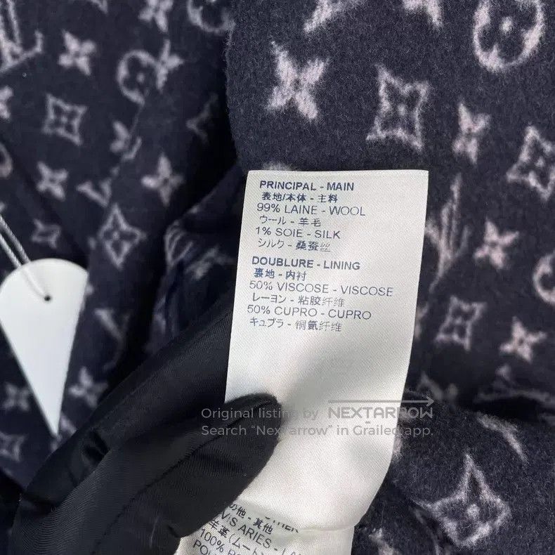 Louis Vuitton Louis Vuitton Dark blue presbyopic full-print bathrobe coa Size S / US 4 / IT 40 - 8 Thumbnail