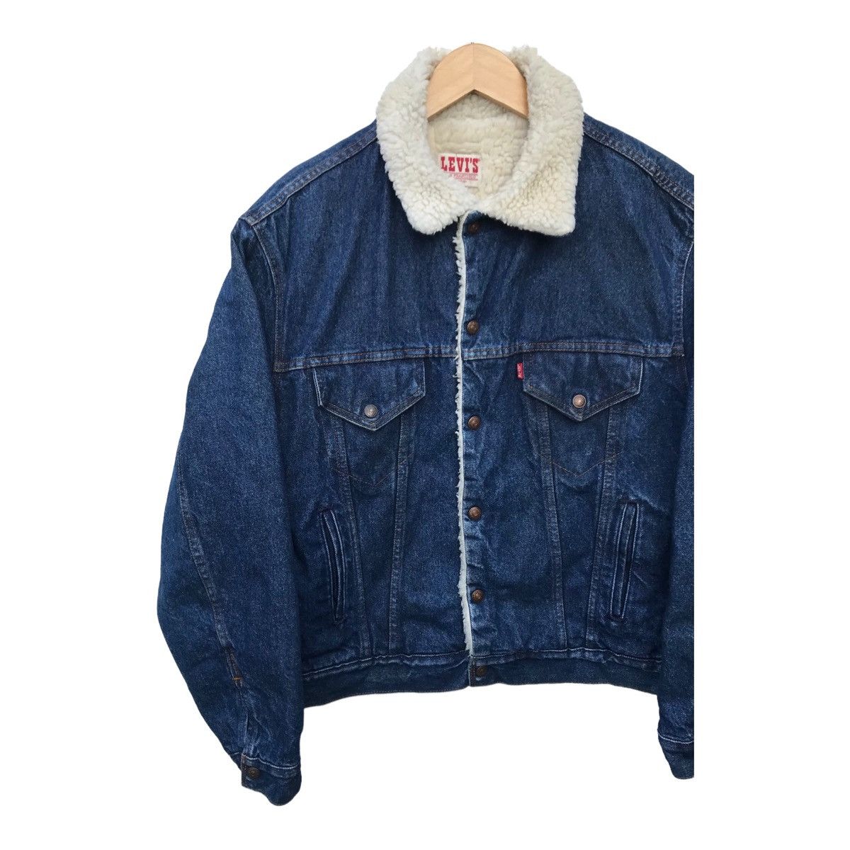 Levi's Vintage Levis Usa Denim Sherpa Lining Trucker Jacket Size US M / EU 48-50 / 2 - 4 Thumbnail