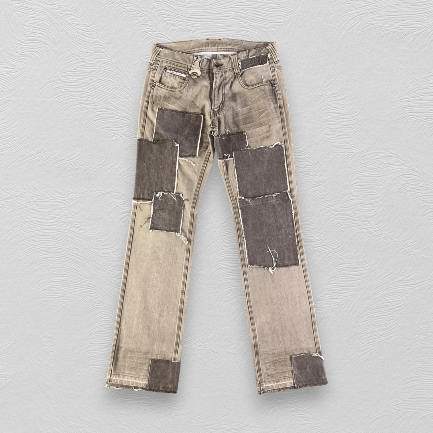 Nicole Club Nicole Club Patchwork Snake Skin Jeans Rework Denim Size US 30 / EU 46 - 1 Thumbnail