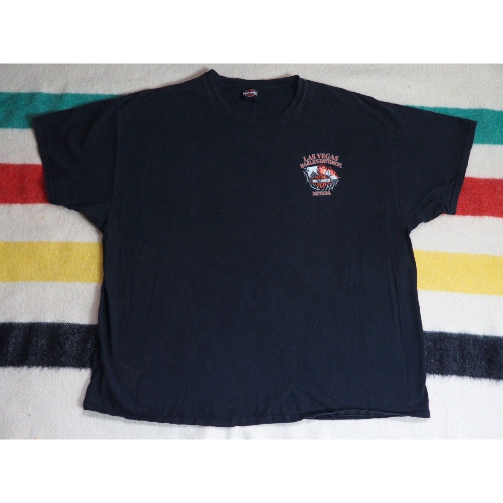 Harley Davidson Harley-Davidson Shirt Biker Logo Graphic Print Crew Neck T-Shirt Mens 3XL Black Size US XXL / EU 58 / 5 - 2 Thumbnail