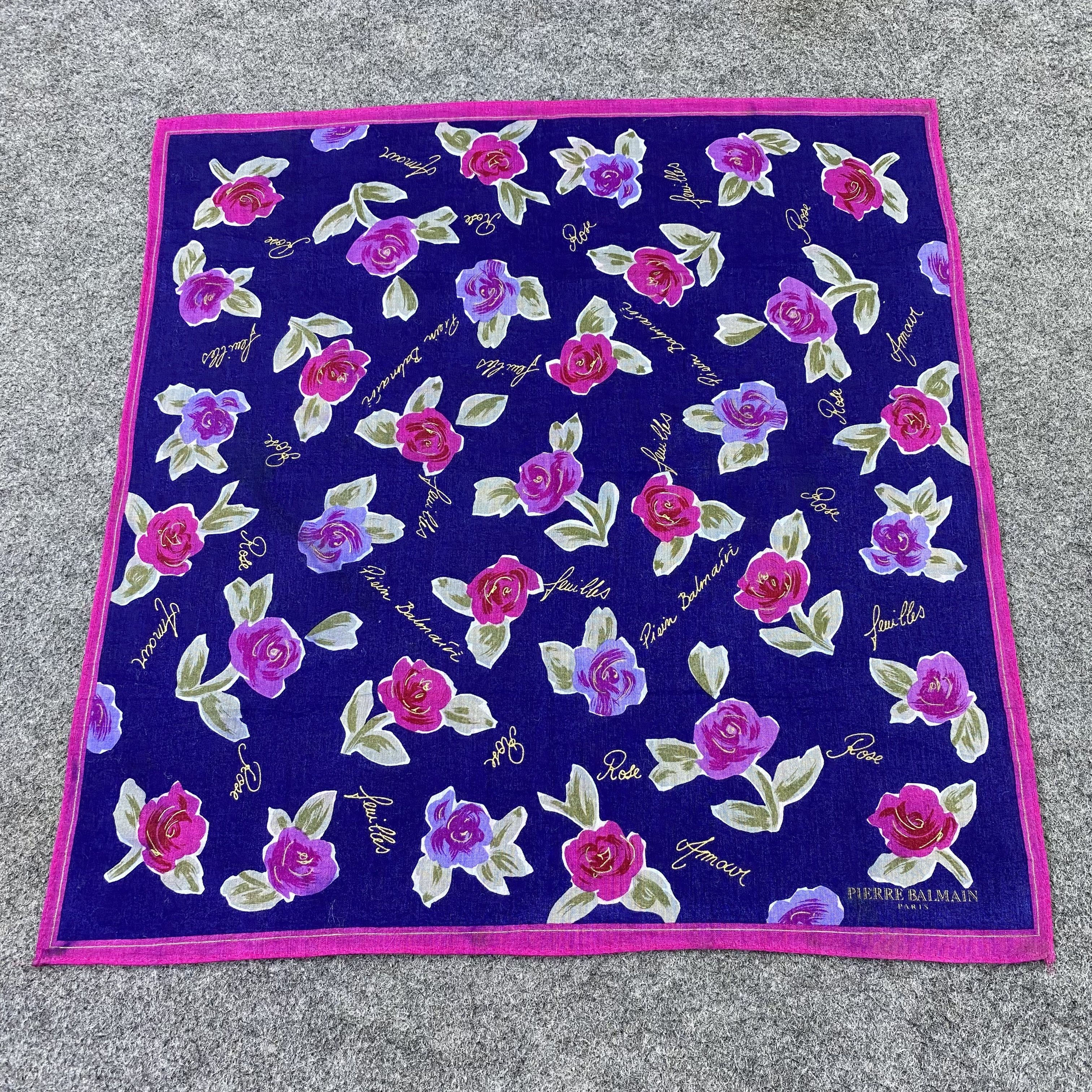 Pierre Balmain Pierre Balmain Handkerchief / Bandana / Neckerchief-B1328 Size ONE SIZE - 3 Thumbnail