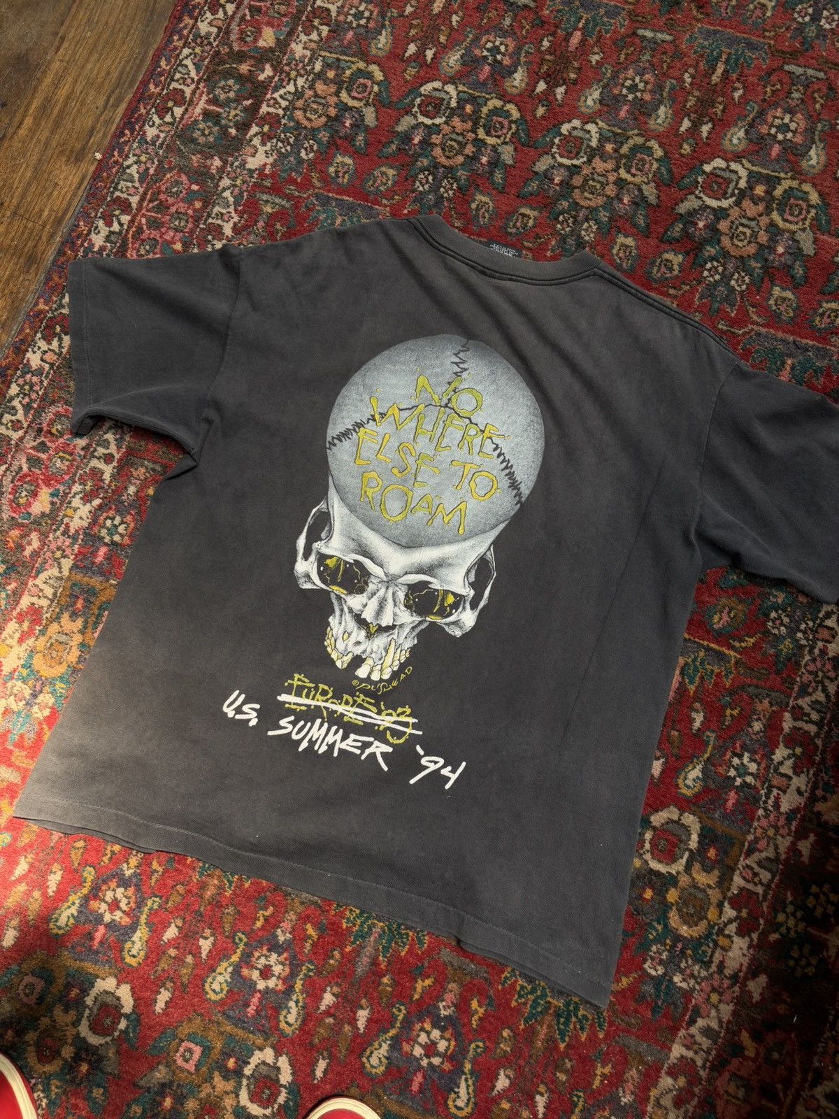 Band Tees × Metallica × Vintage 1994’s Metallica pushead Crazy Faded 🌍🦅 Size US XL / EU 56 / 4 - 3 Thumbnail