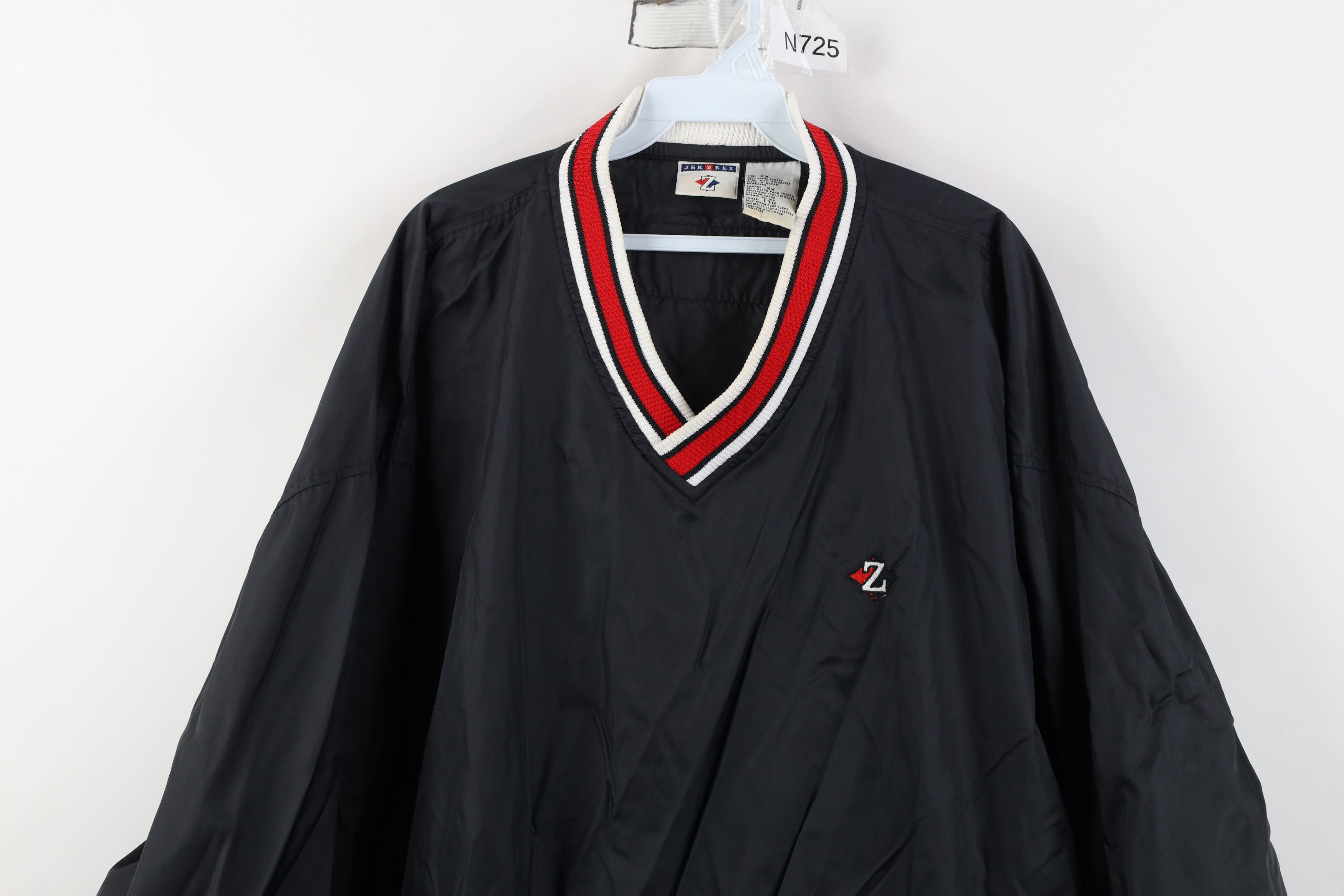 Vintage Vintage 90s Streetwear Pullover Windbreaker Jacket Black Size US XXL / EU 58 / 5 - 2 Thumbnail