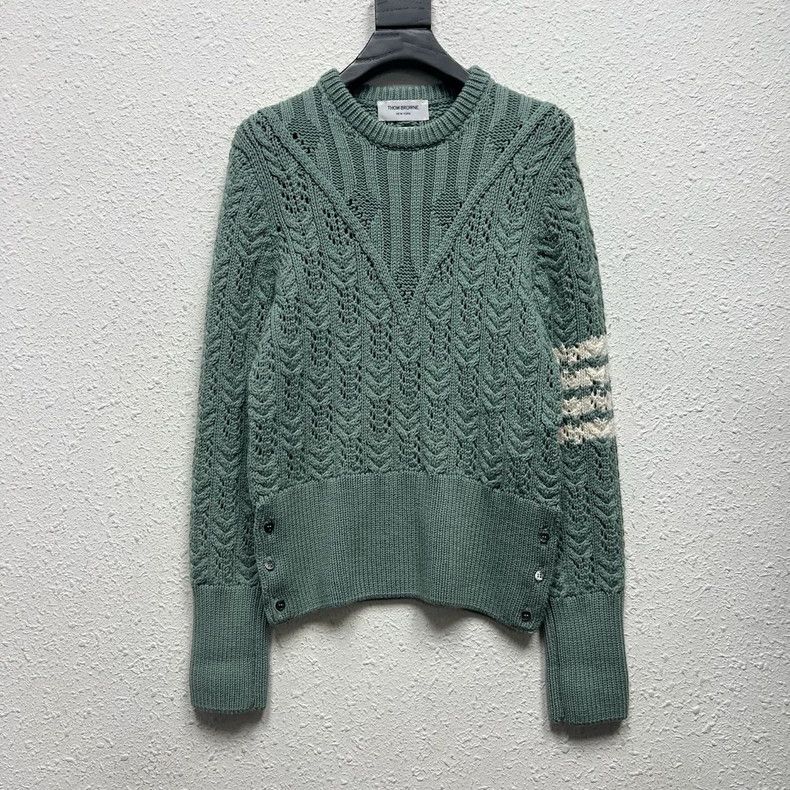 Thom Browne Thom Browne Striped wool, round neck sweater Size M / US 6-8 / IT 42-44 - 1 Thumbnail