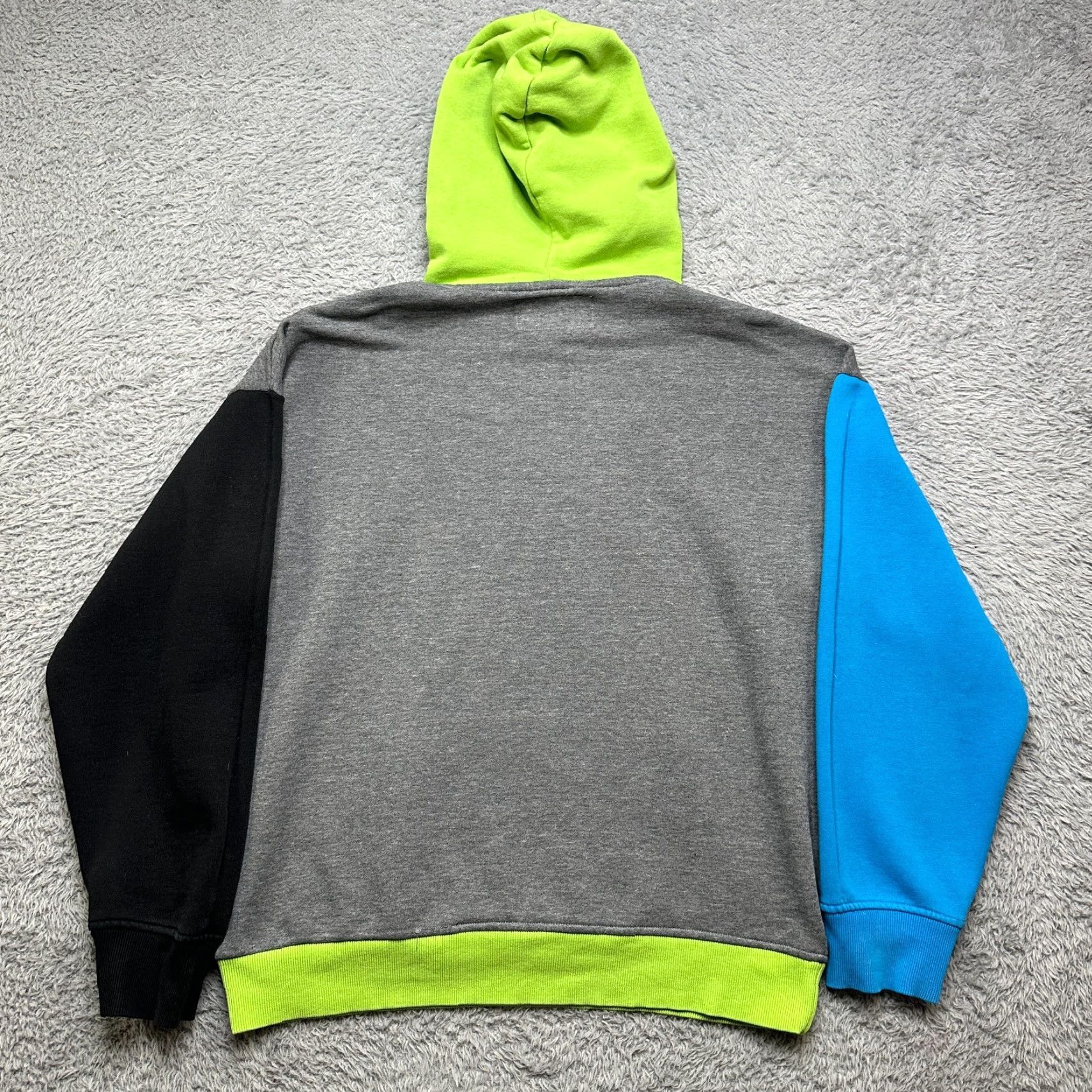 Empyre Empyre Hoodie Mens L Gray Sweatshirt Skateboard Color Block Y2K Grunge Punk Rock Hooded Pockets Pullover Size US L / EU 52-54 / 3 - 2 Thumbnail