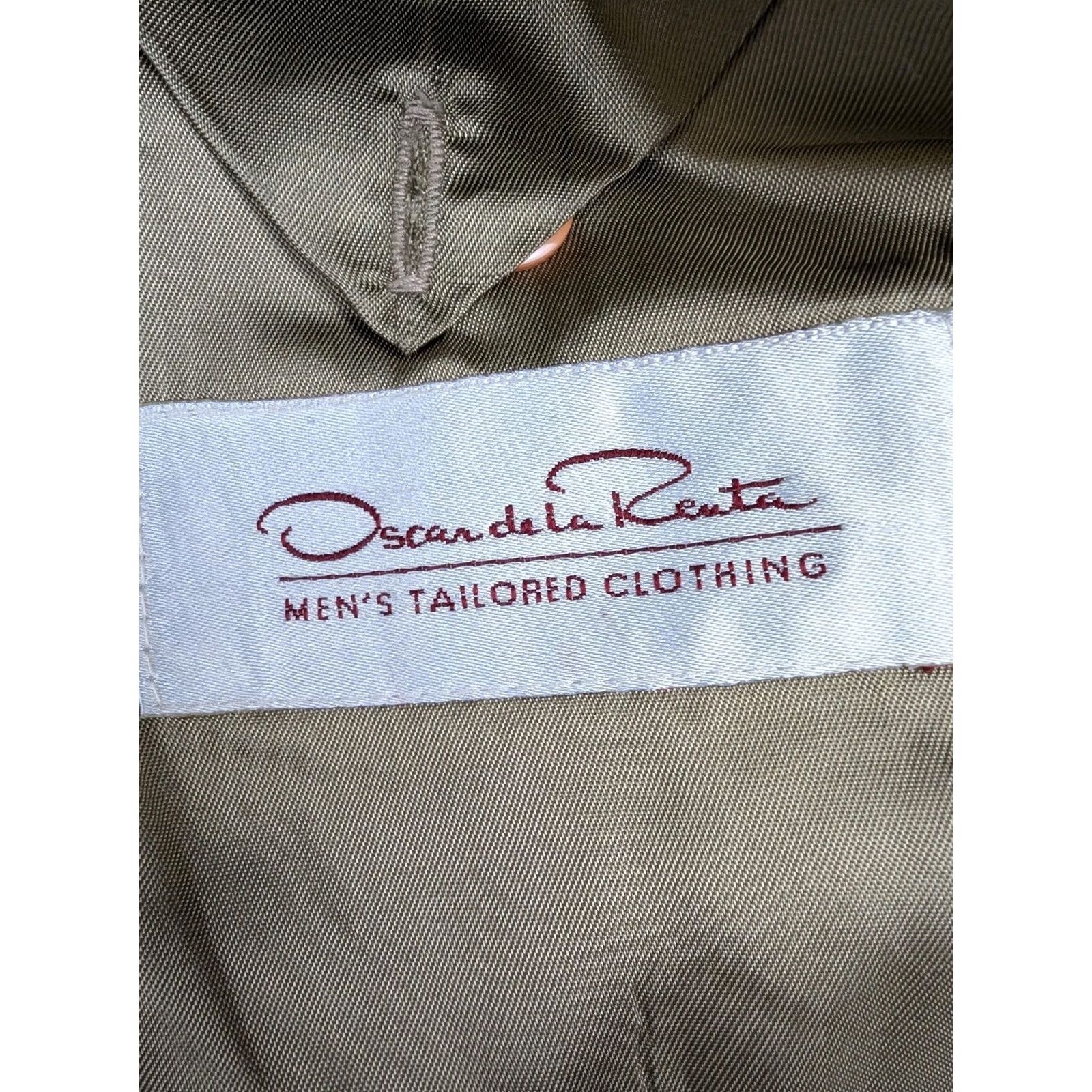 Oscar De La Renta Oscar de la Renta Blazer Mens 48R Brown Check Tweed Two Button Sport Coat Jacket Size 48R - 4 Thumbnail