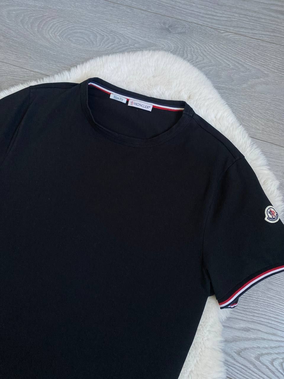 Moncler Moncler Men's Slim Fit T-Shirt, Medium, Classic Black Size M Size US M / EU 48-50 / 2 - 2 Thumbnail