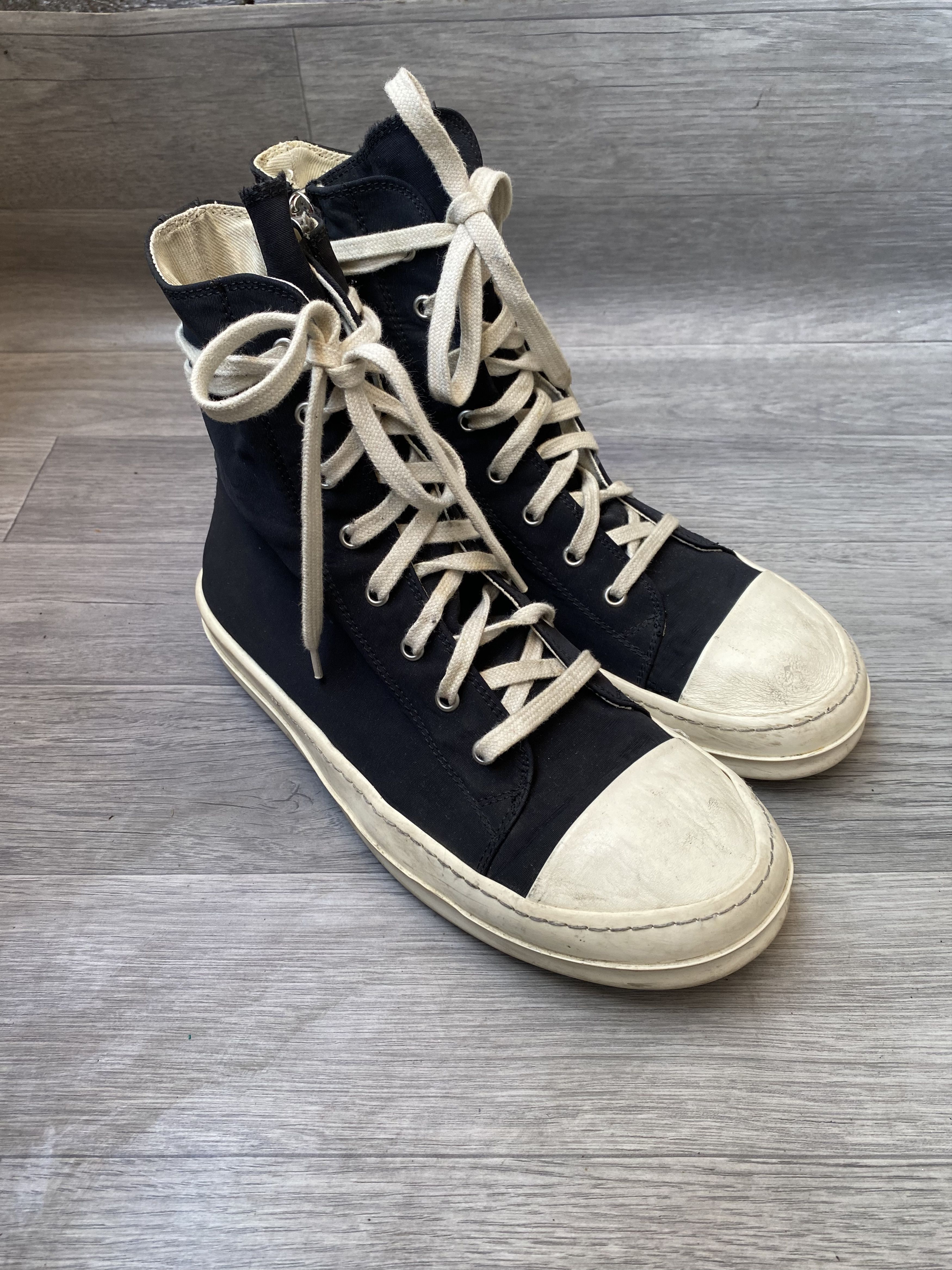 Rick Owens Drkshdw Rick owens drkshdw black hi-top sneakers sz 41 Size US 8 / EU 41 - 8 Thumbnail