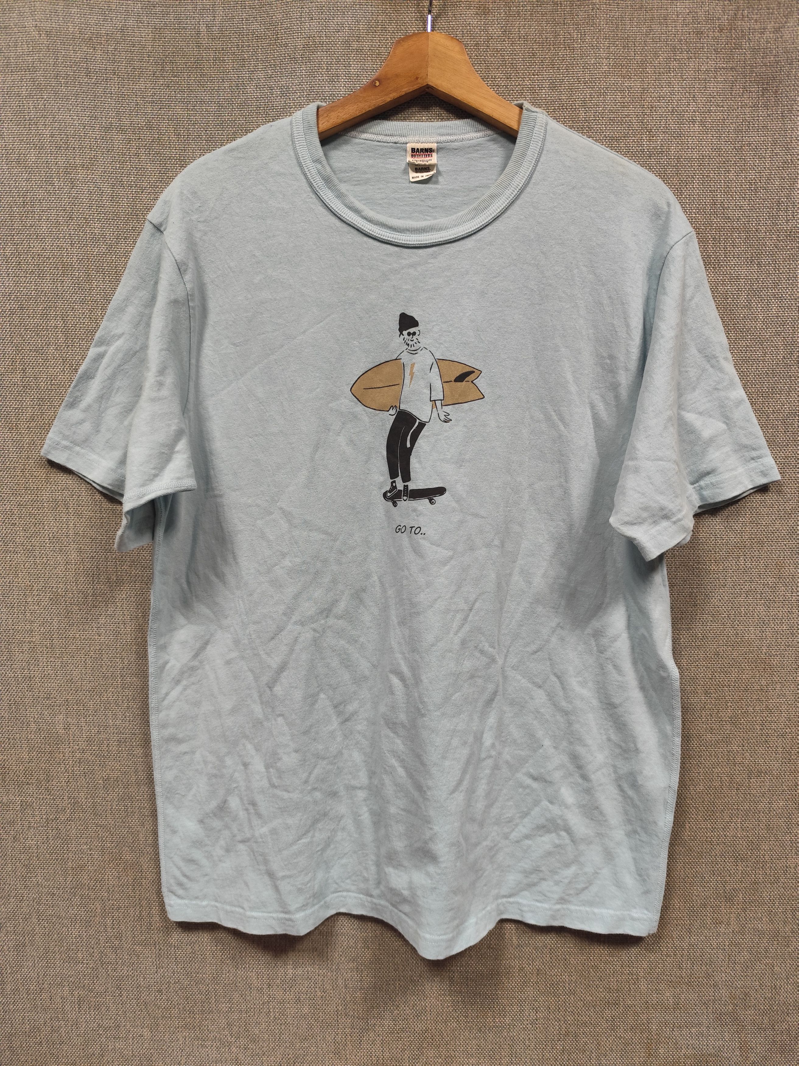 BARNS OUTFITTERS × Japanese Brand vintage t shirt barns outfitters skateboard made in japan Size US M / EU 48-50 / 2 - 1 Thumbnail