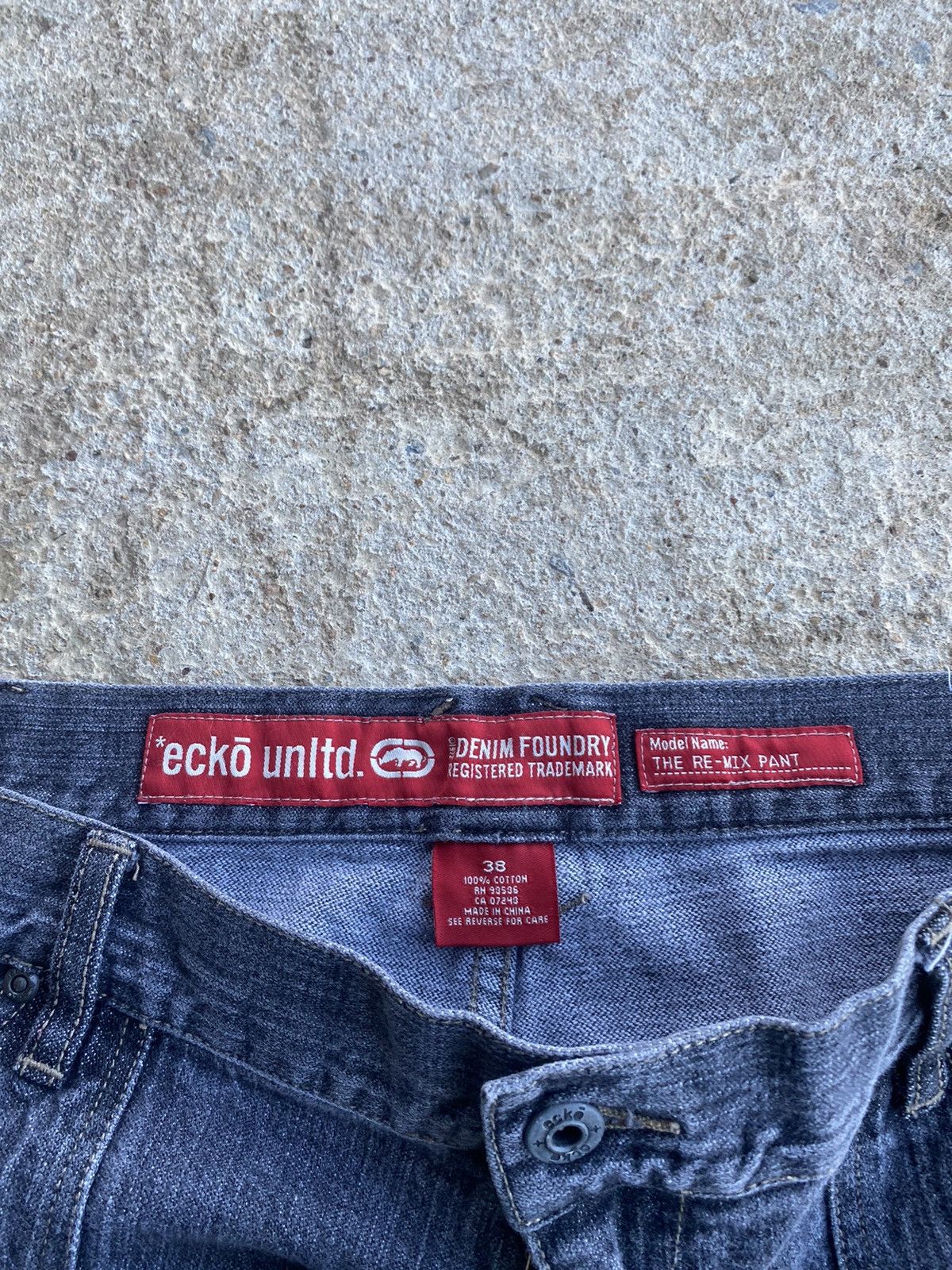 Ecko Unltd. × Japanese Brand × Vintage Vintage Y2K Ecko Baggy Double Knee Denim Jnco Style Jeans Size US 38 / EU 54 - 7 Thumbnail