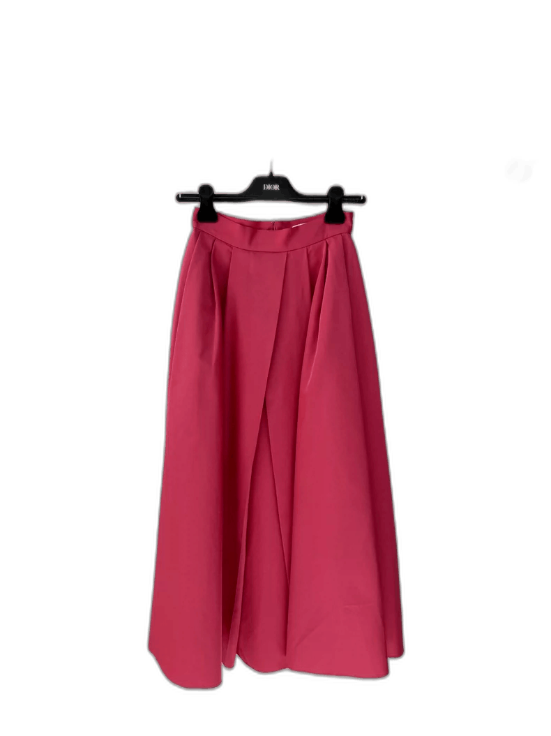 Dior New Dior Pink SilkWool Midi Skirt-2506 Size 33" - 1 Thumbnail
