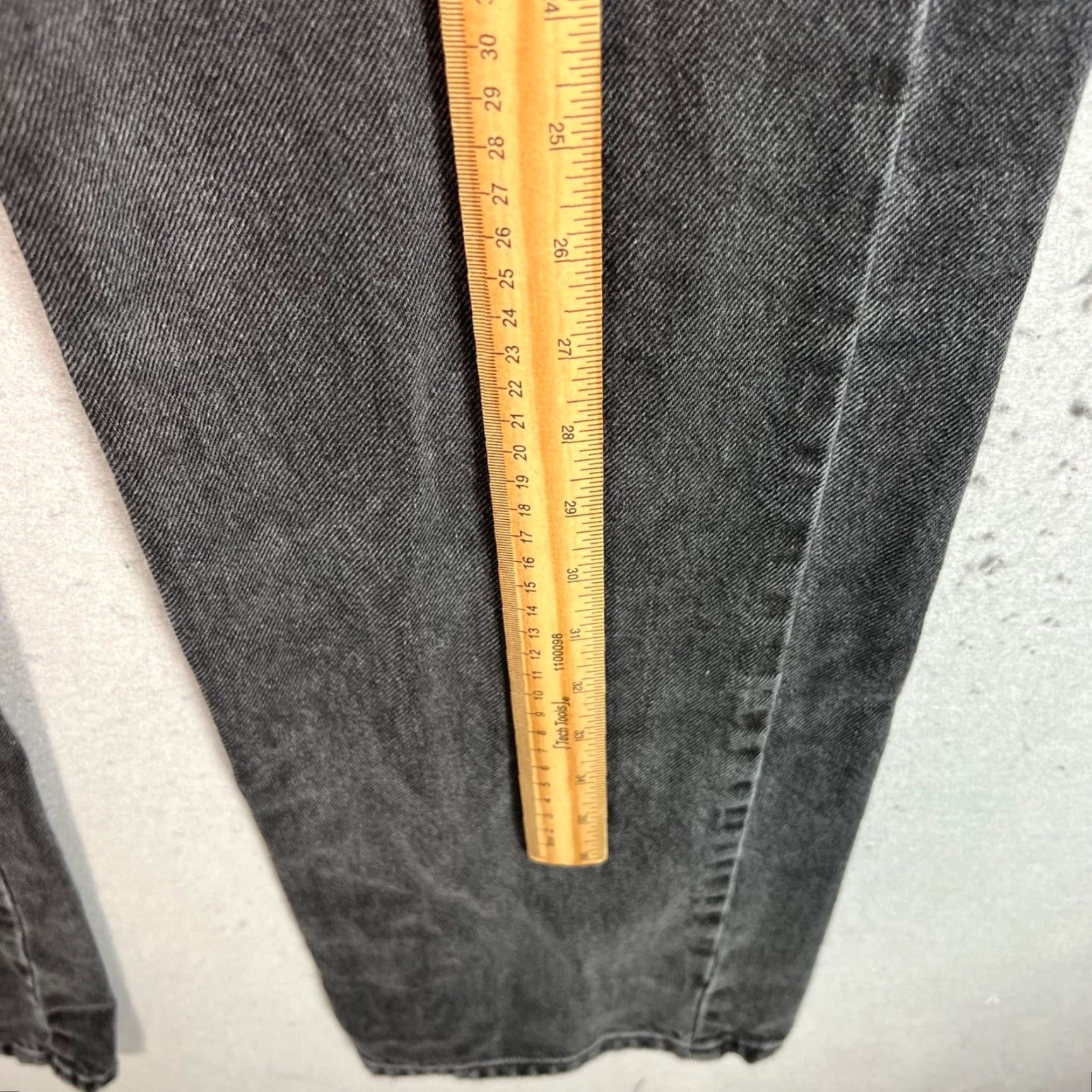 Stradivarius VINTAGE Stradivarius Womens Black Straight Denim Jeans Size 2 Size 26" / US 2 / IT 38 - 7 Thumbnail