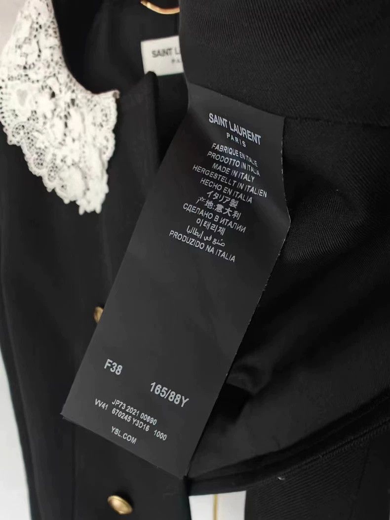 Saint Laurent Paris Saint Laurent Paris Lace black jacket-2506 Size US S / EU 44-46 / 1 - 2 Thumbnail