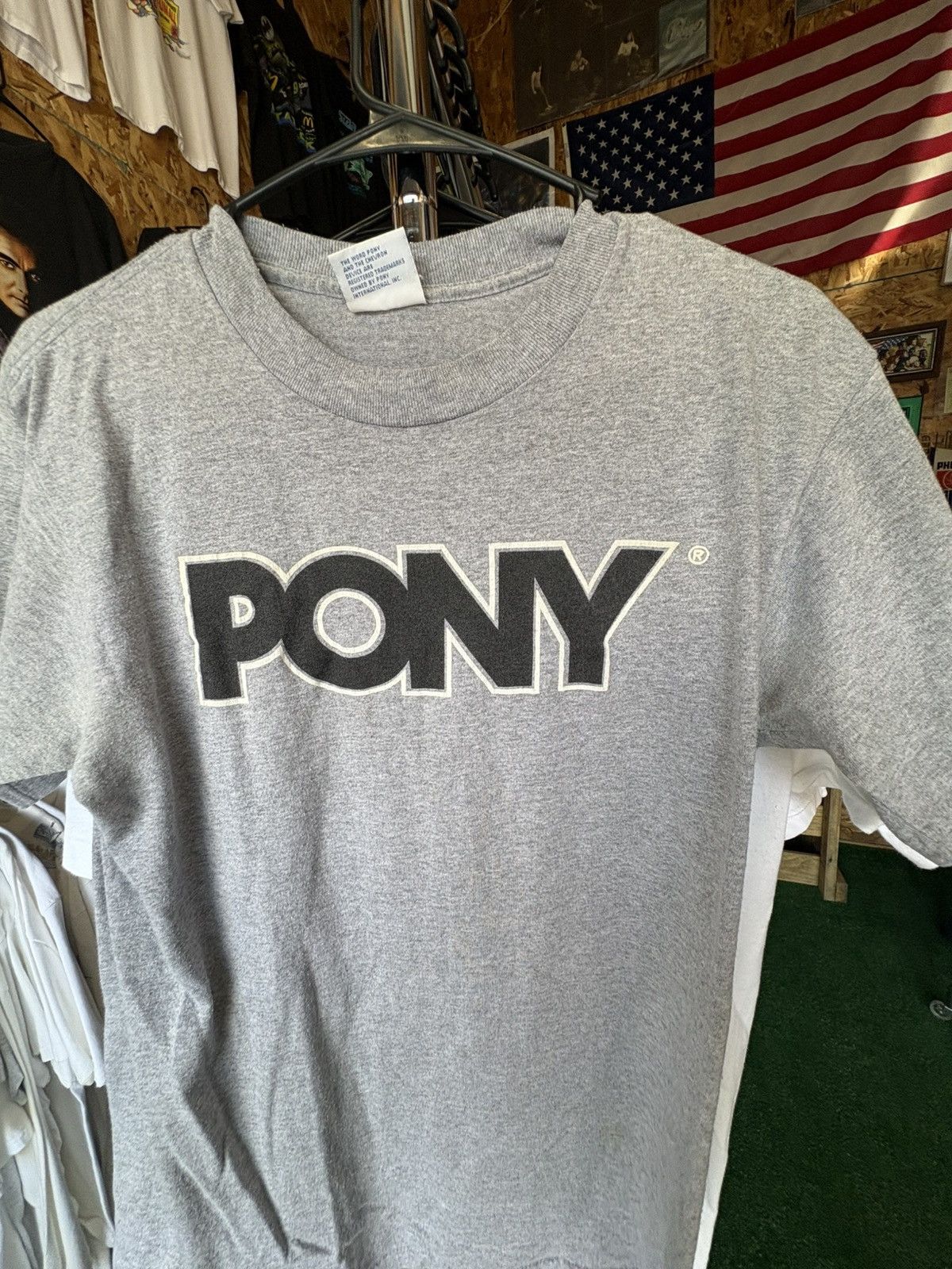 PONY Vintage 1990's Pony T-Shirt Size US L / EU 52-54 / 3 - 2 Thumbnail