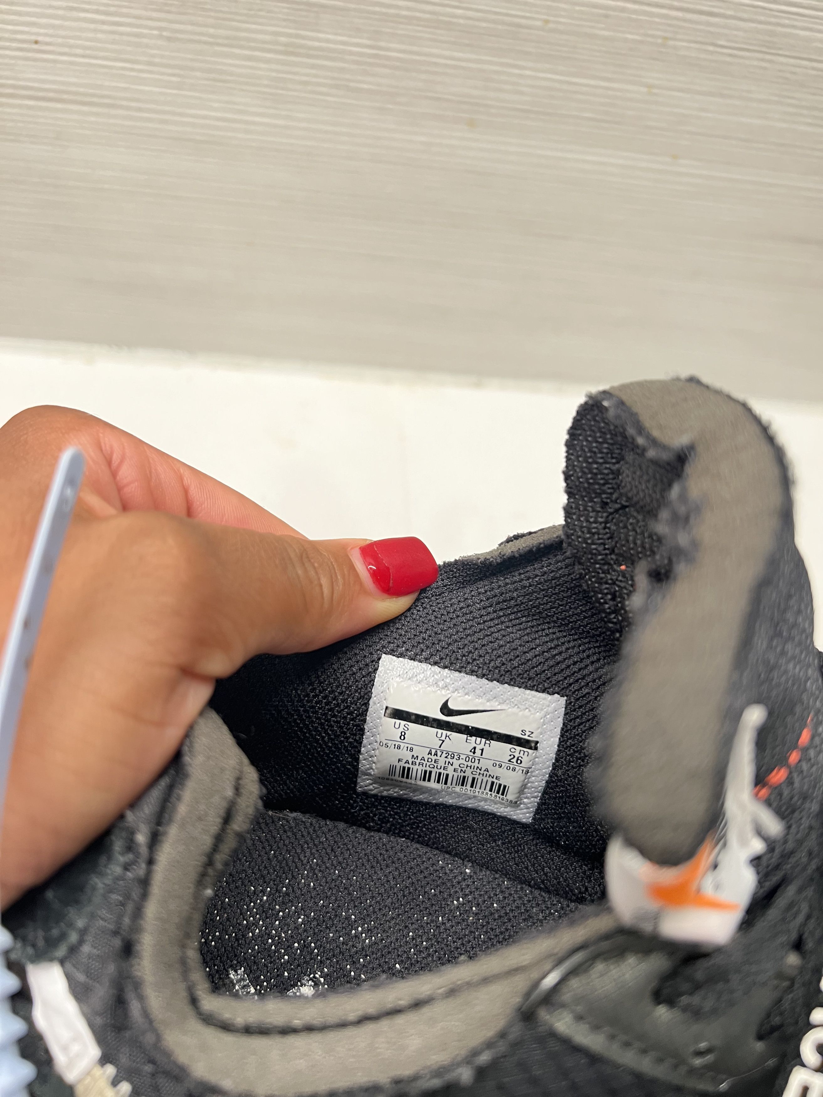 Nike × Off-White Nike Air Max 90 Off-White Black 8 Size US 8 / EU 41 - 9 Thumbnail