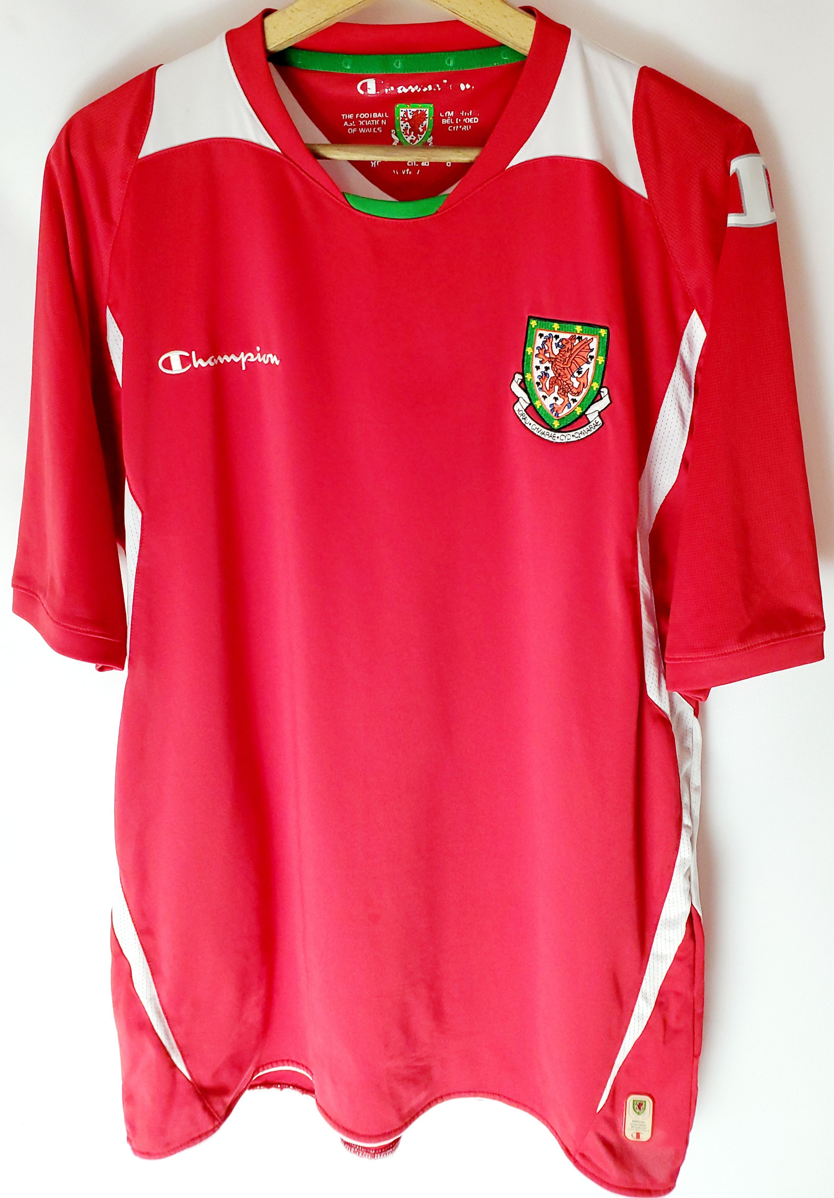 Champion × Vintage Wales national 2008 - 2010 home football jersey CHAMPION L Size US L / EU 52-54 / 3 - 1 Thumbnail