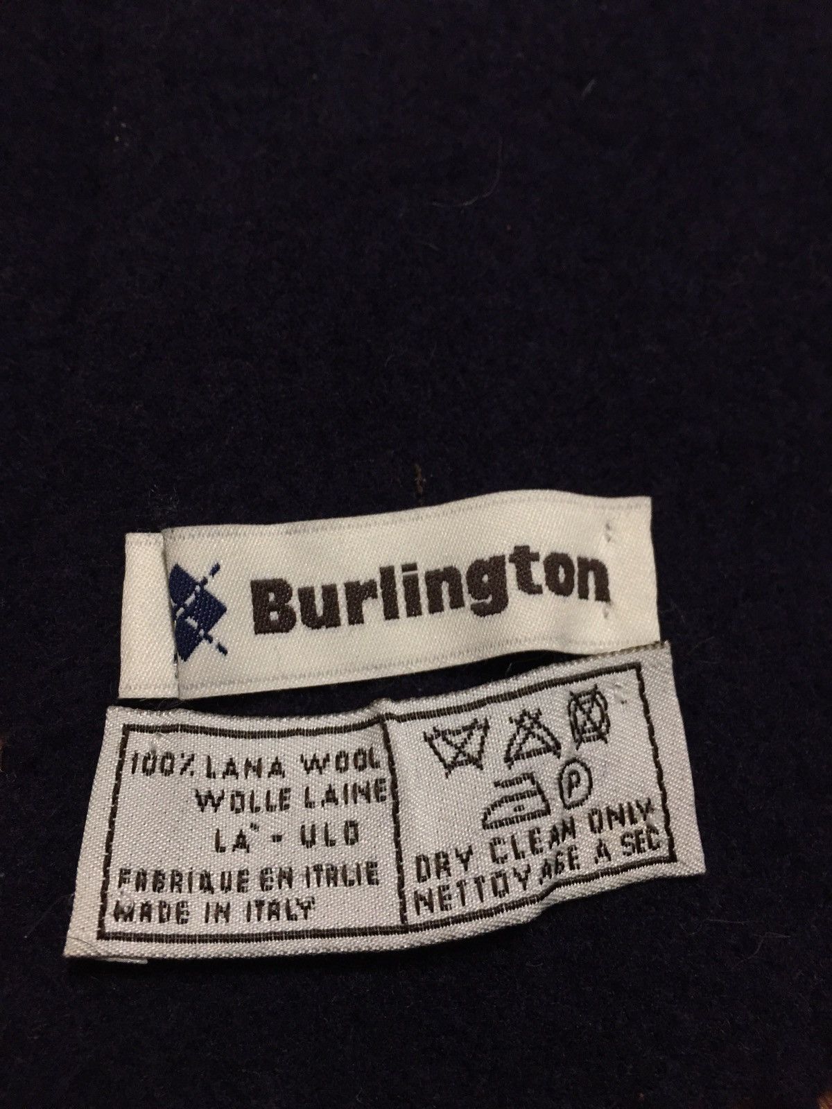 Burlington Burlington England Wool Navy Blue Mens Scarf Size ONE SIZE - 4 Thumbnail